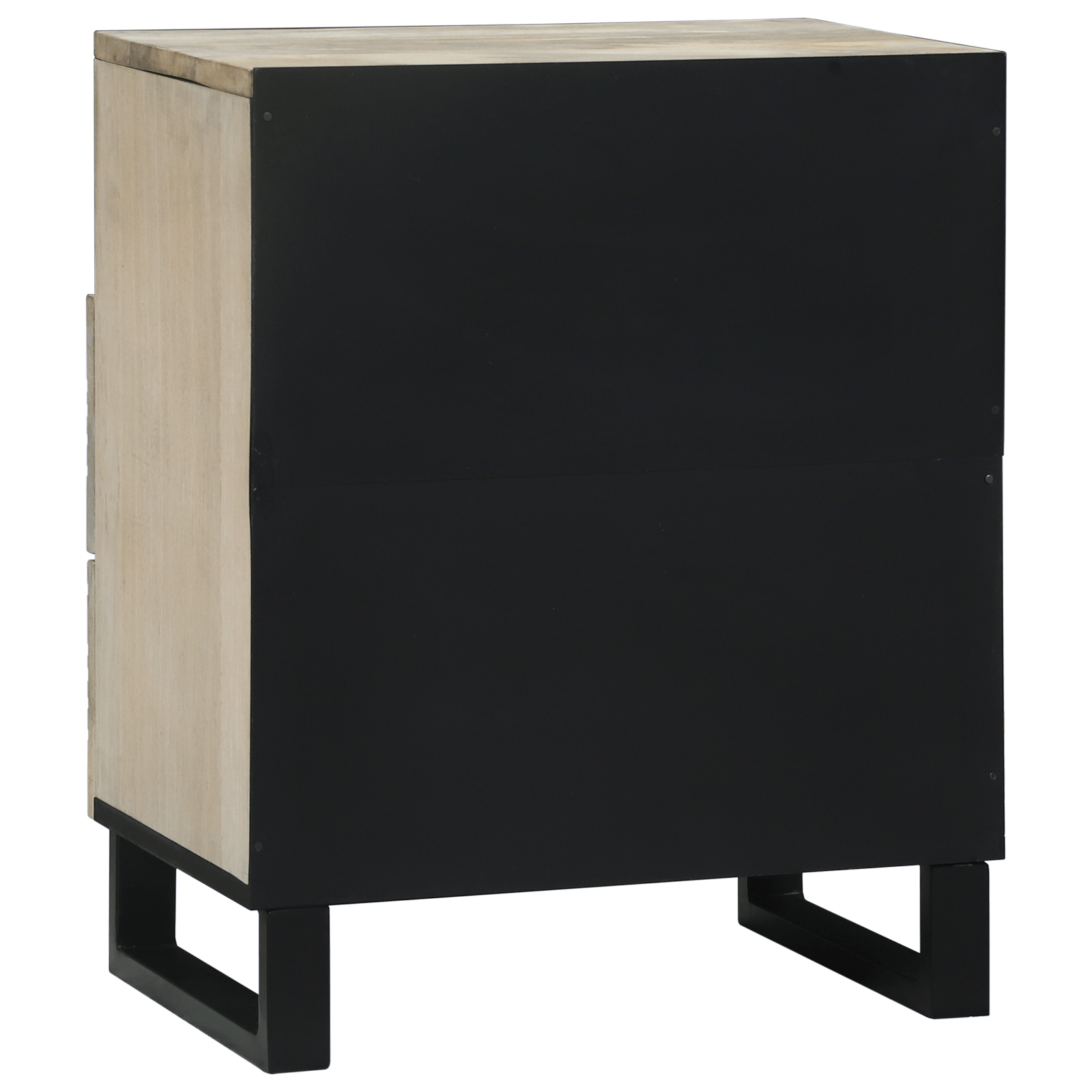 Noptiere cu sertar Alb si negru 50 x 33 x 60 cm — imaginea 5