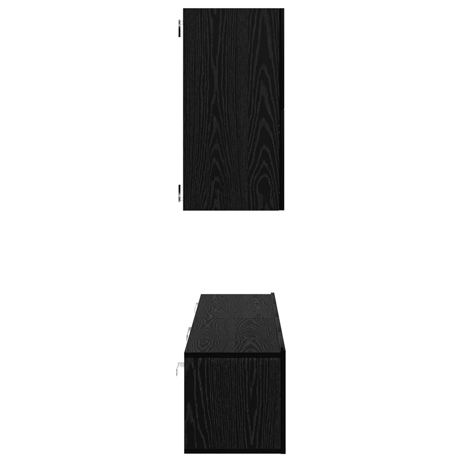 Dulap pentru TV pe Perete 6 pcs Stejar negru Lemn compozit — imaginea 9