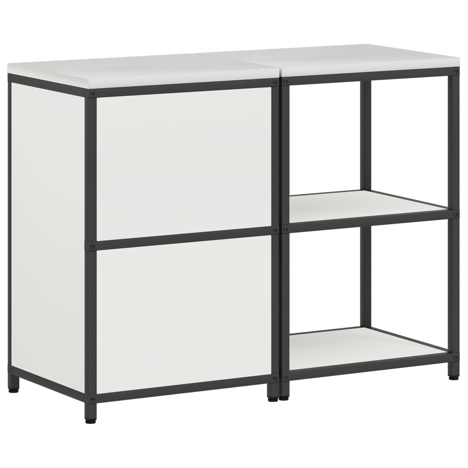 Set de depozitare pentru bucatarie 2 pcs Alb 120 x 50 x 92 cm — imaginea 10