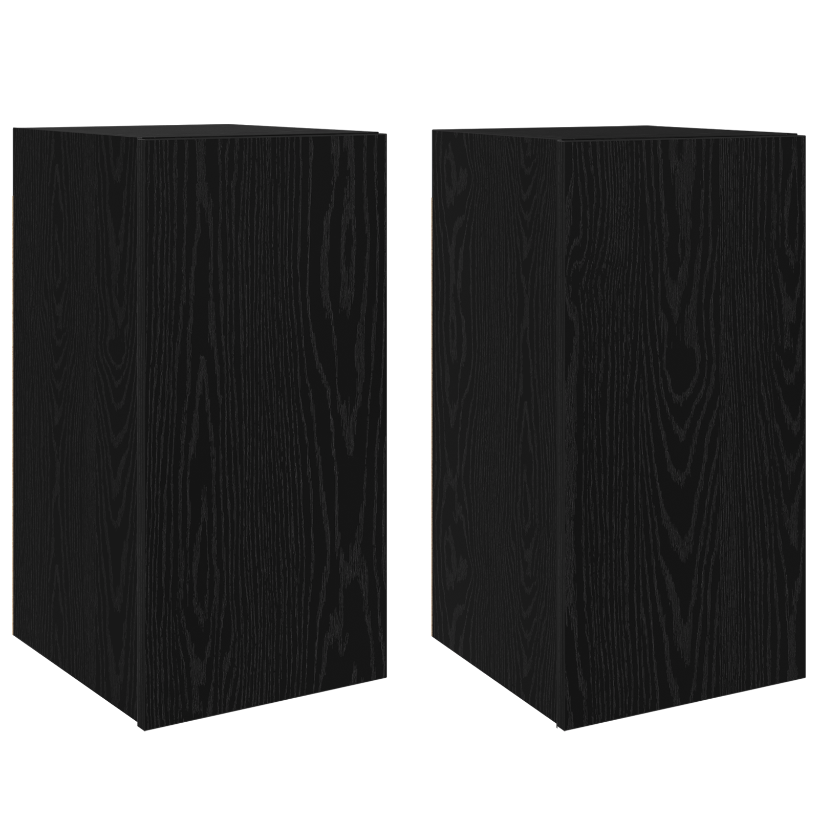 Set comoda TV cu raft 4 pcs Stejar negru 30.5 x 30 x 60 cm — imaginea 5