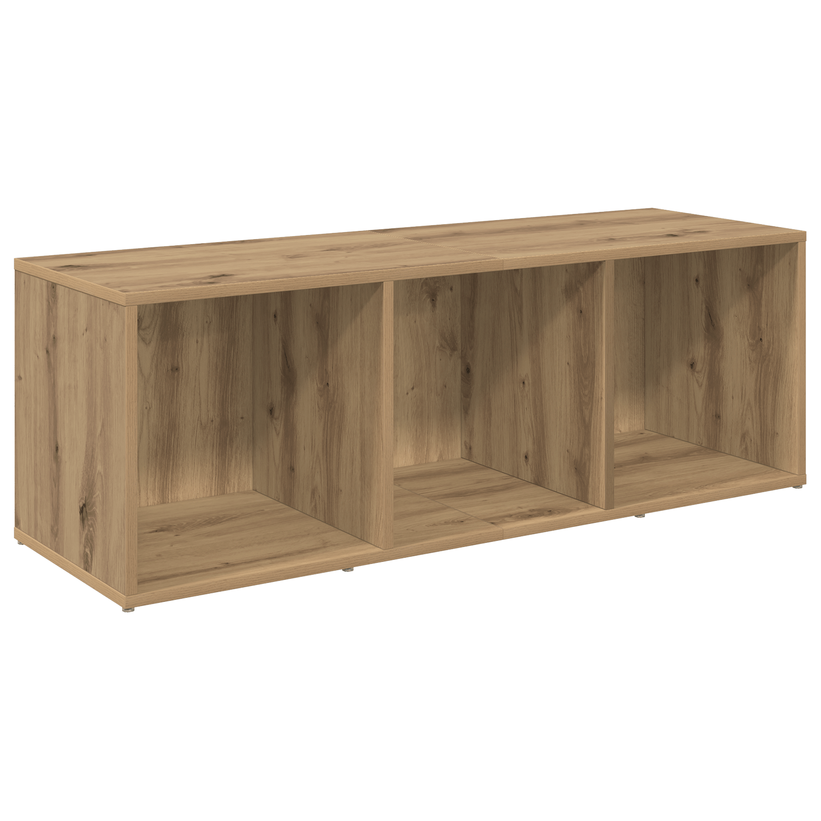 Cabinet TV cu raft 4 pcs Stejar artisanal 37 x 35 x 107.5 cm — imaginea 5