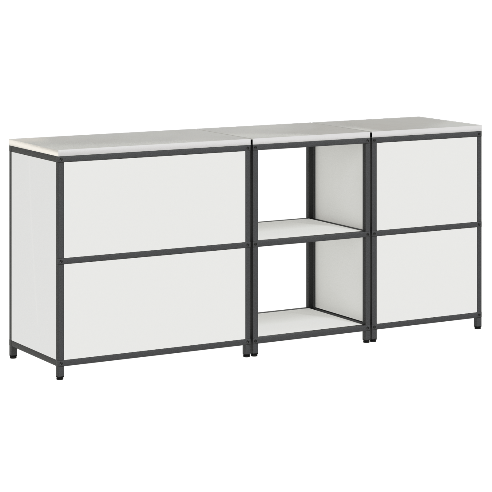 Set de Depozitare pentru Bucatarie 3 pcs Alb 210 x 50 x 92 cm — imaginea 11
