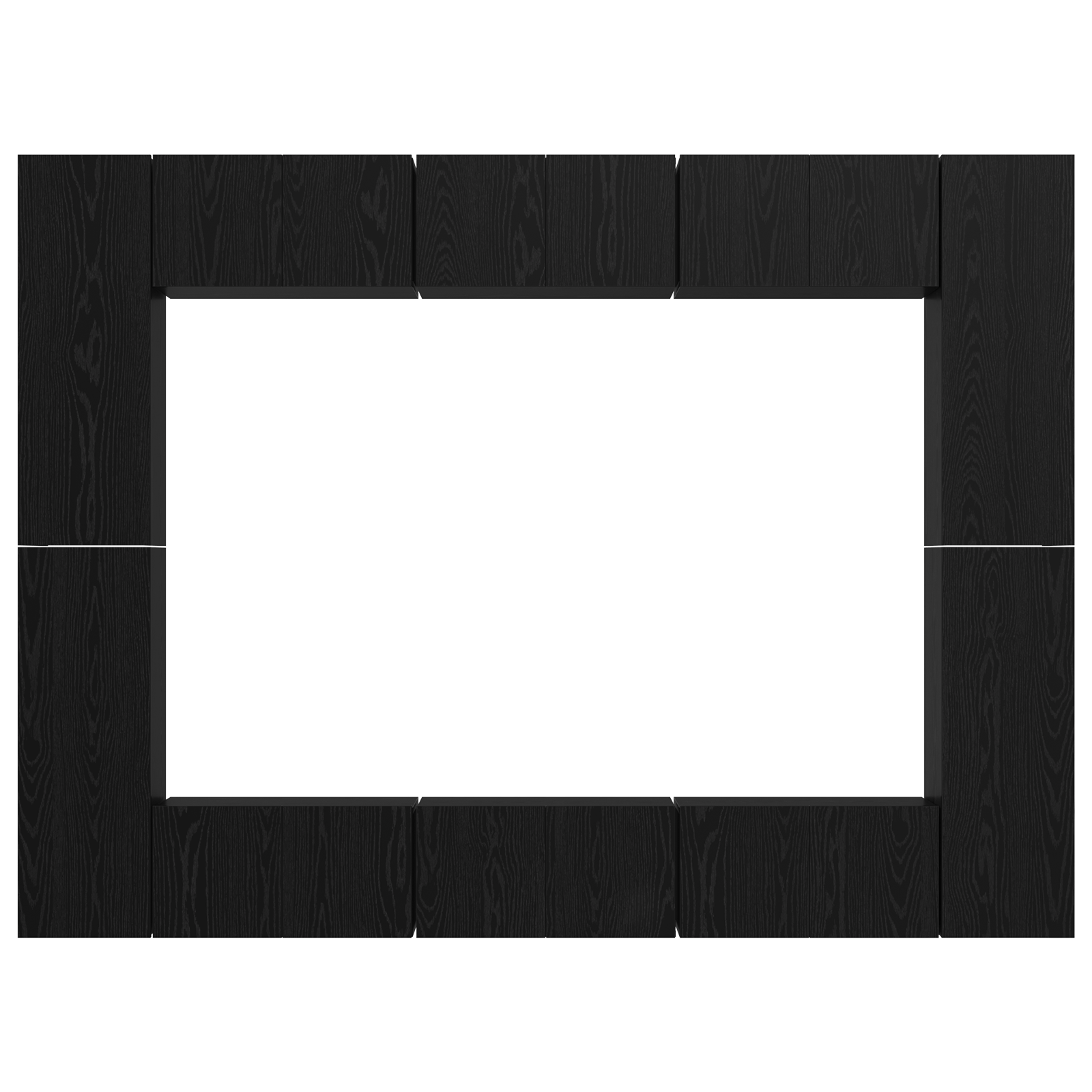 Set comoda TV 10 pcs Stejar negru Mediu 30.5 x 30 x 90 cm — imaginea 8