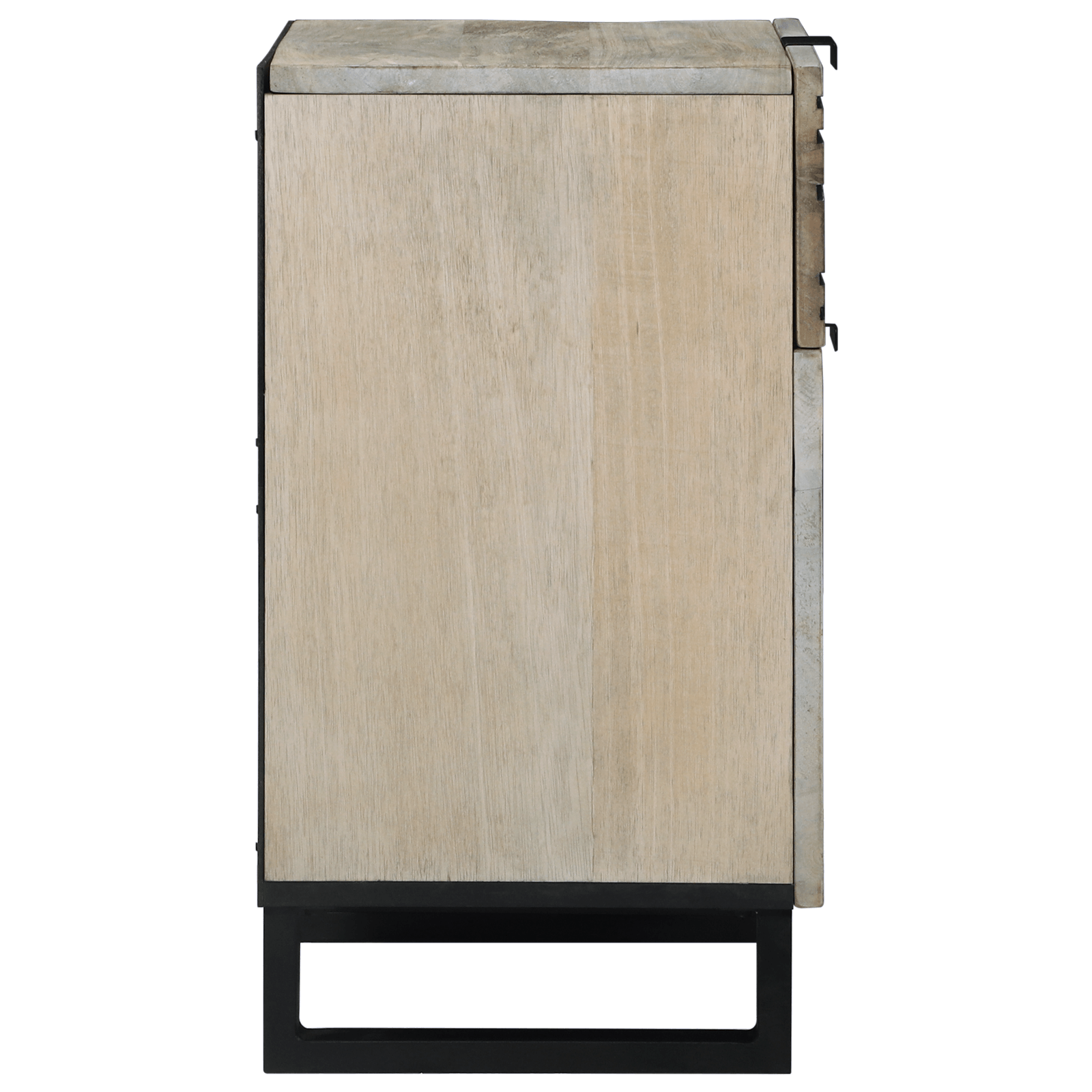 Noptiere cu sertar Alb si negru 50 x 33 x 60 cm — imaginea 4