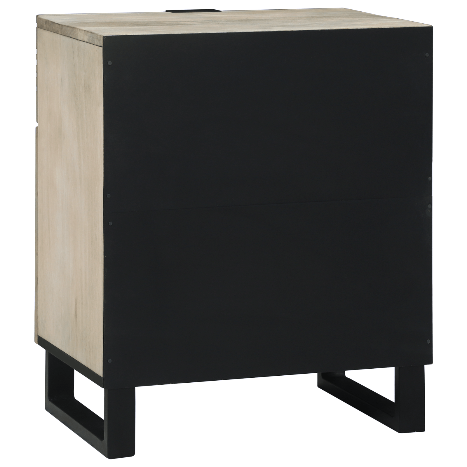 Noptiere cu sertar Alb si negru 50 x 33 x 60 cm — imaginea 5
