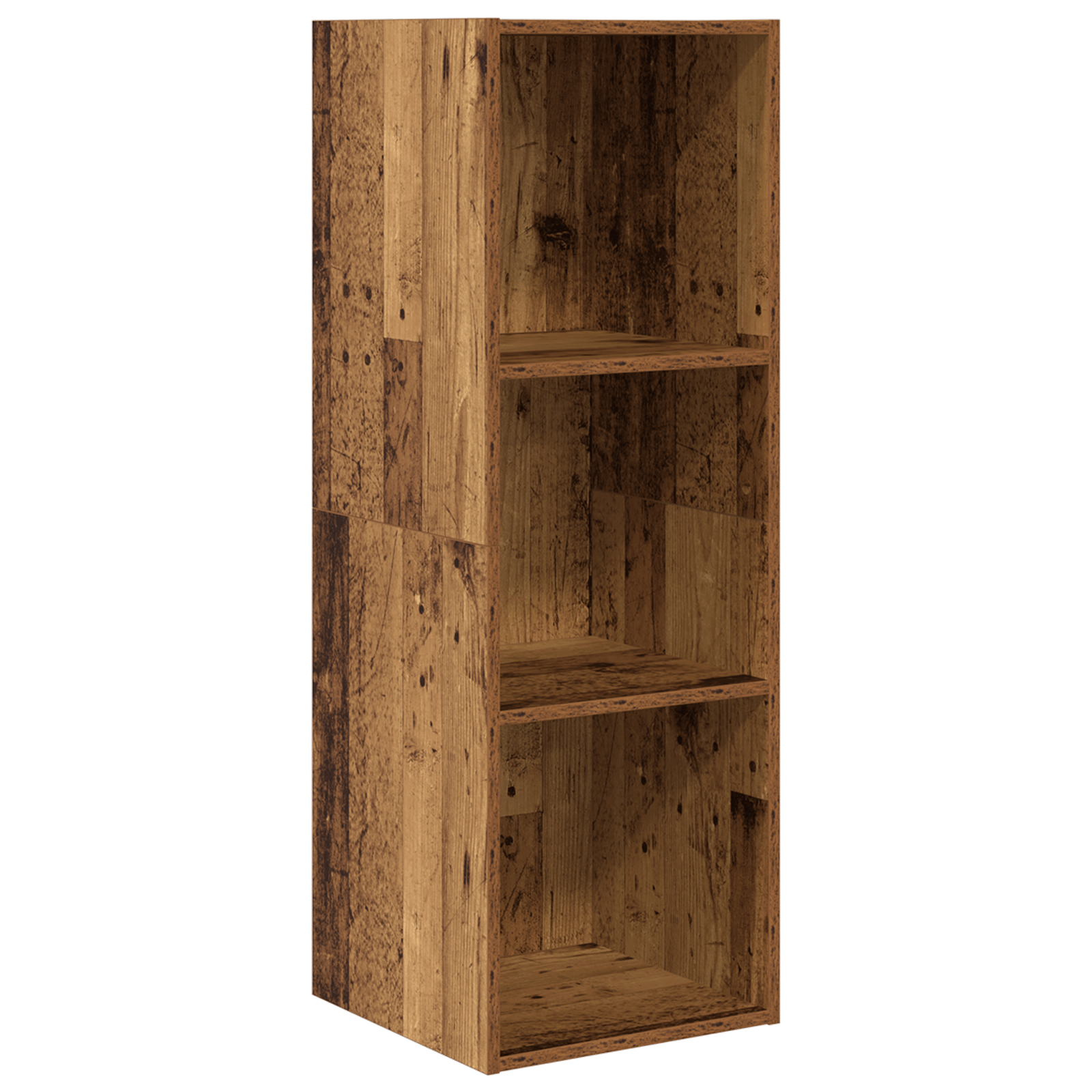 Dulap pentru TV pe Perete 4 pcs Lemn vechi 37 x 37 x 107.5 cm — imaginea 5