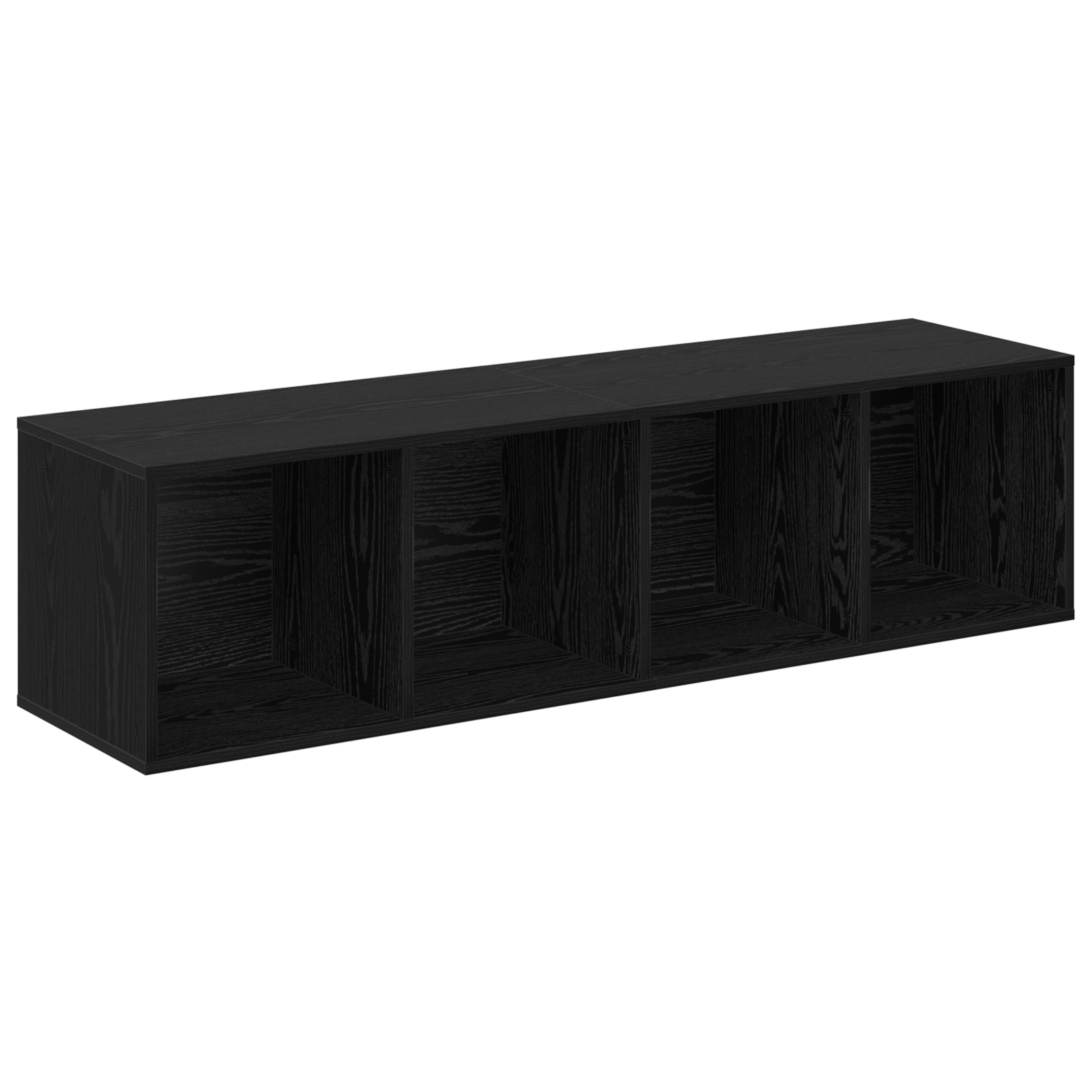 Set comoda TV 2 pcs Stejar negru 37 x 37 x 142.5 cm — imaginea 5