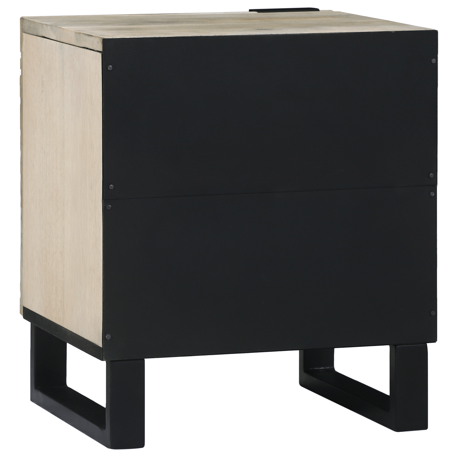 Noptiere 2 pcs natural 40 x 33.5 x 46 cm — imaginea 6