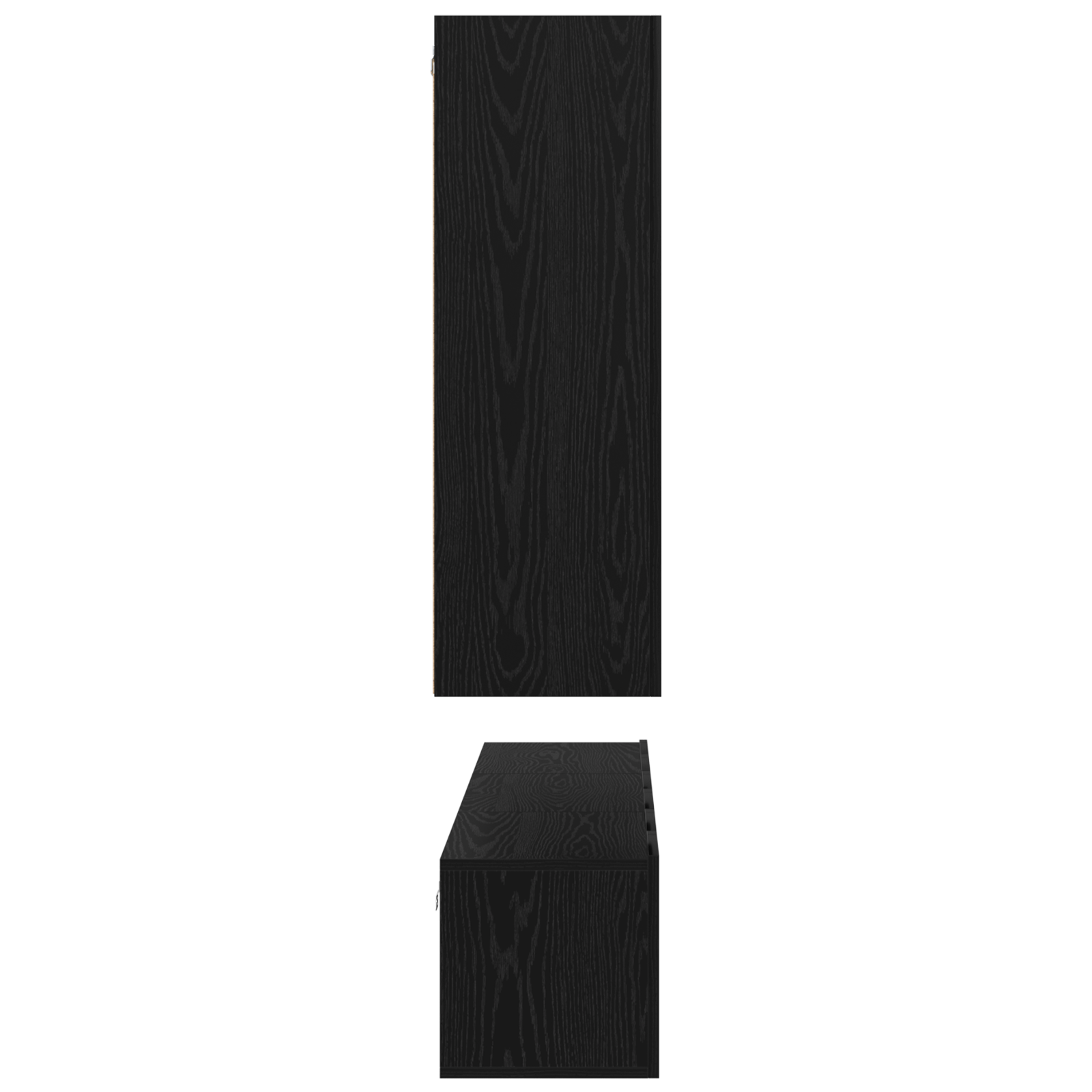 Set comoda TV 5 pcs Stejar negru Mediu 30.5 x 30 x 90 cm — imaginea 9