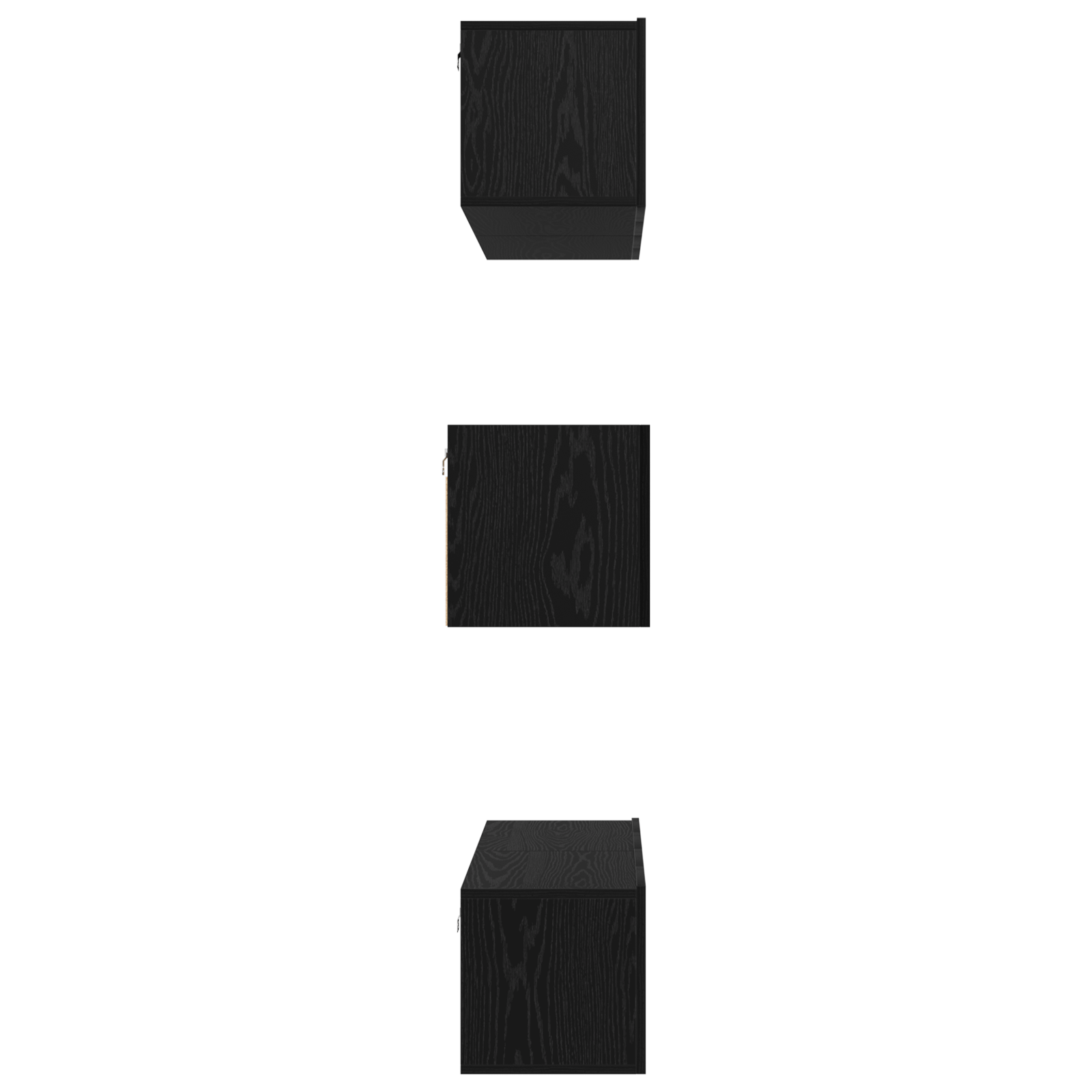 Set comoda TV 6 pcs Stejar negru 60 x 30 x 30 cm Lemn compozit — imaginea 9