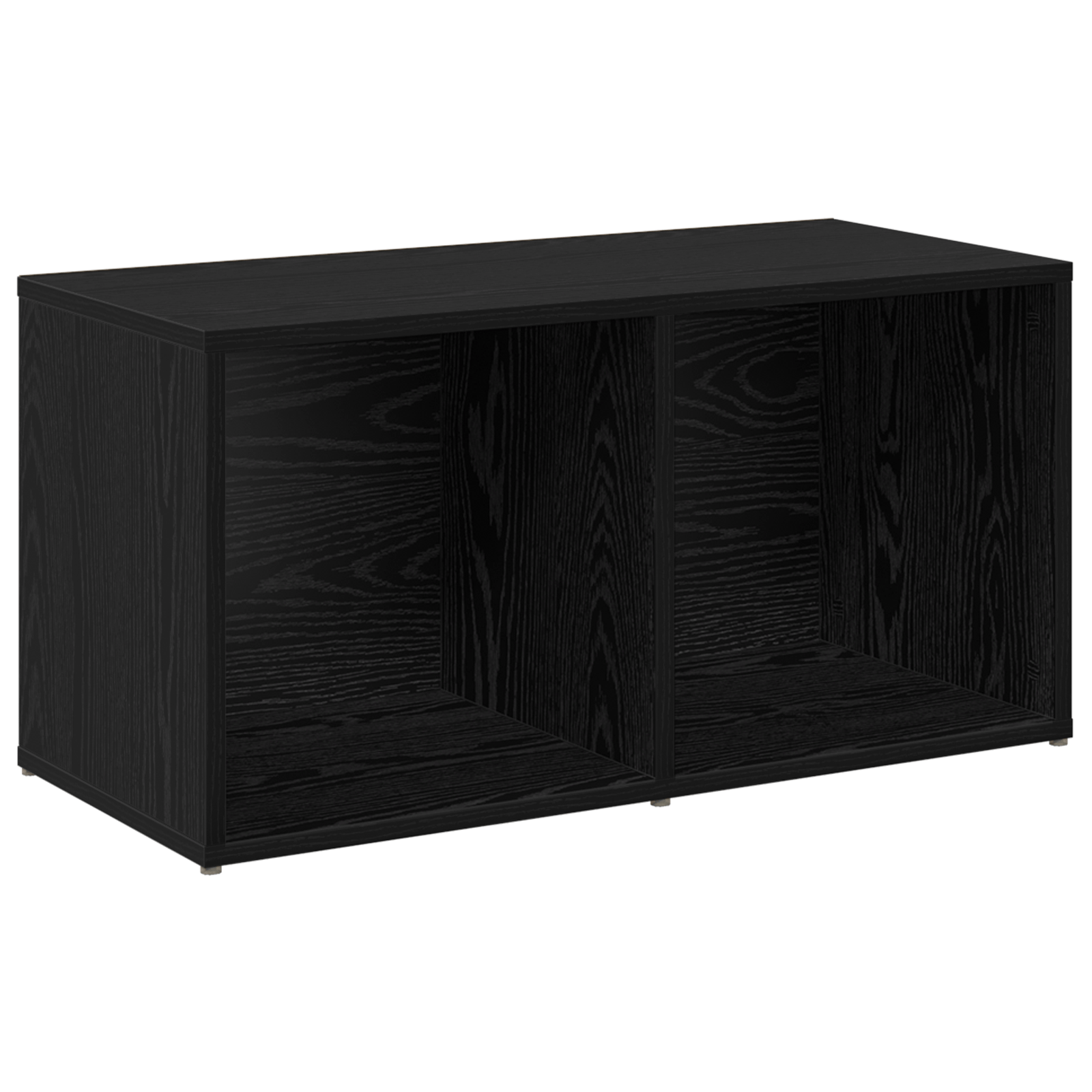 Set comoda TV cu raft 2 pcs Stejar negru 72 x 35 x 36.5 cm — imaginea 5