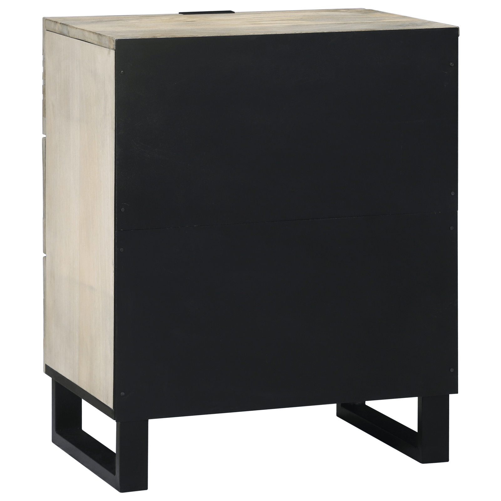 Noptiere cu sertar Alb si negru 50 x 33 x 60 cm — imaginea 5