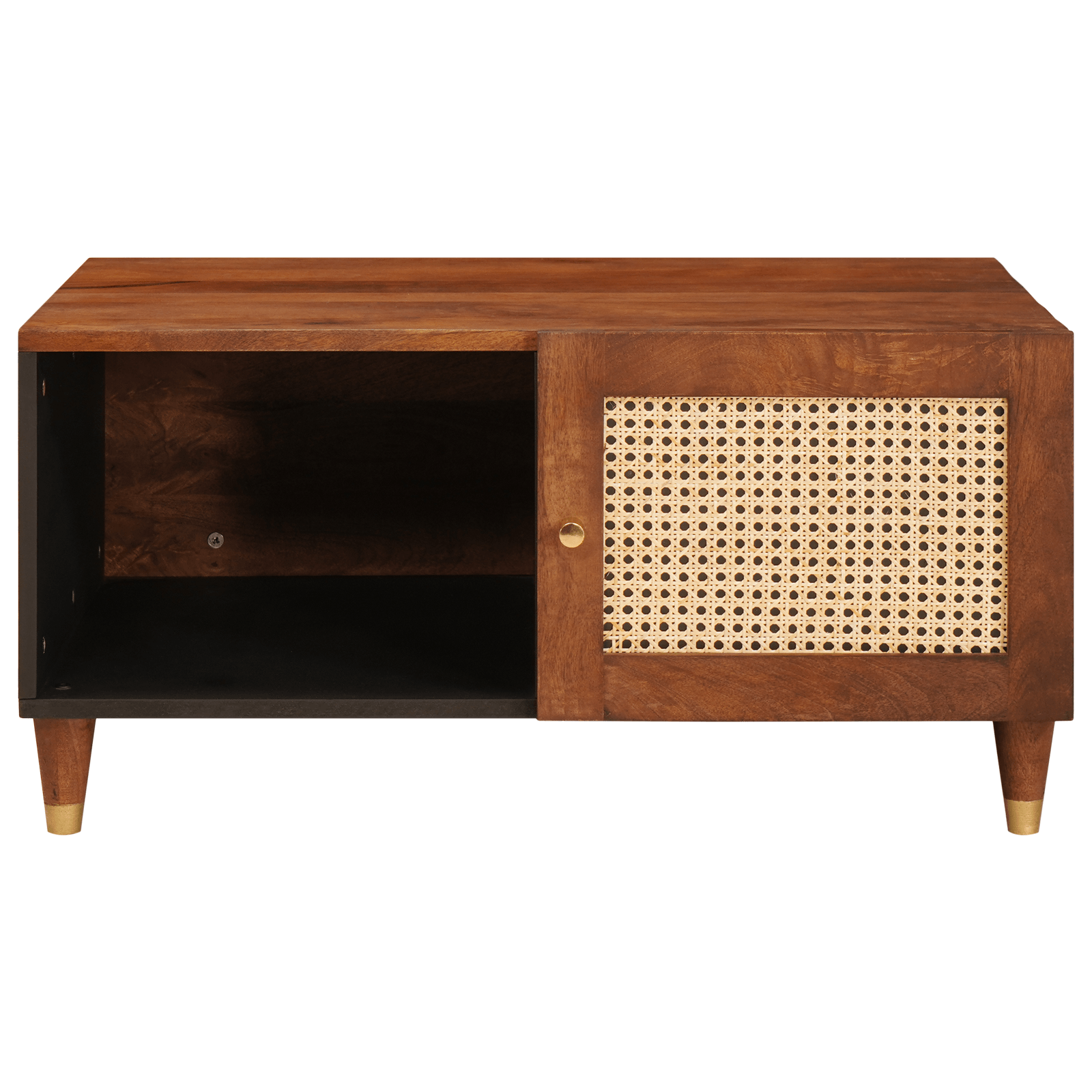Masute de cafea cu raft Maro 80 x 50 x 40 cm — imaginea 4