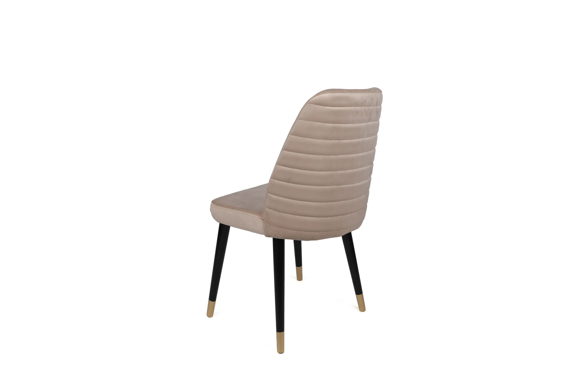 Set scaune, Hanah Home, catifea, crem negru auriu, 50x49x90 cm — imaginea 3