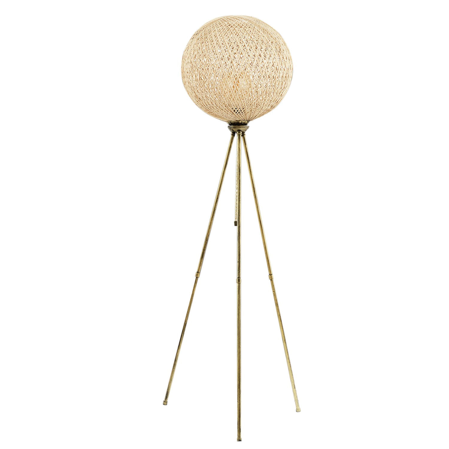 Lampadar, Opviq, metal, auriu, 35x35x138 cm