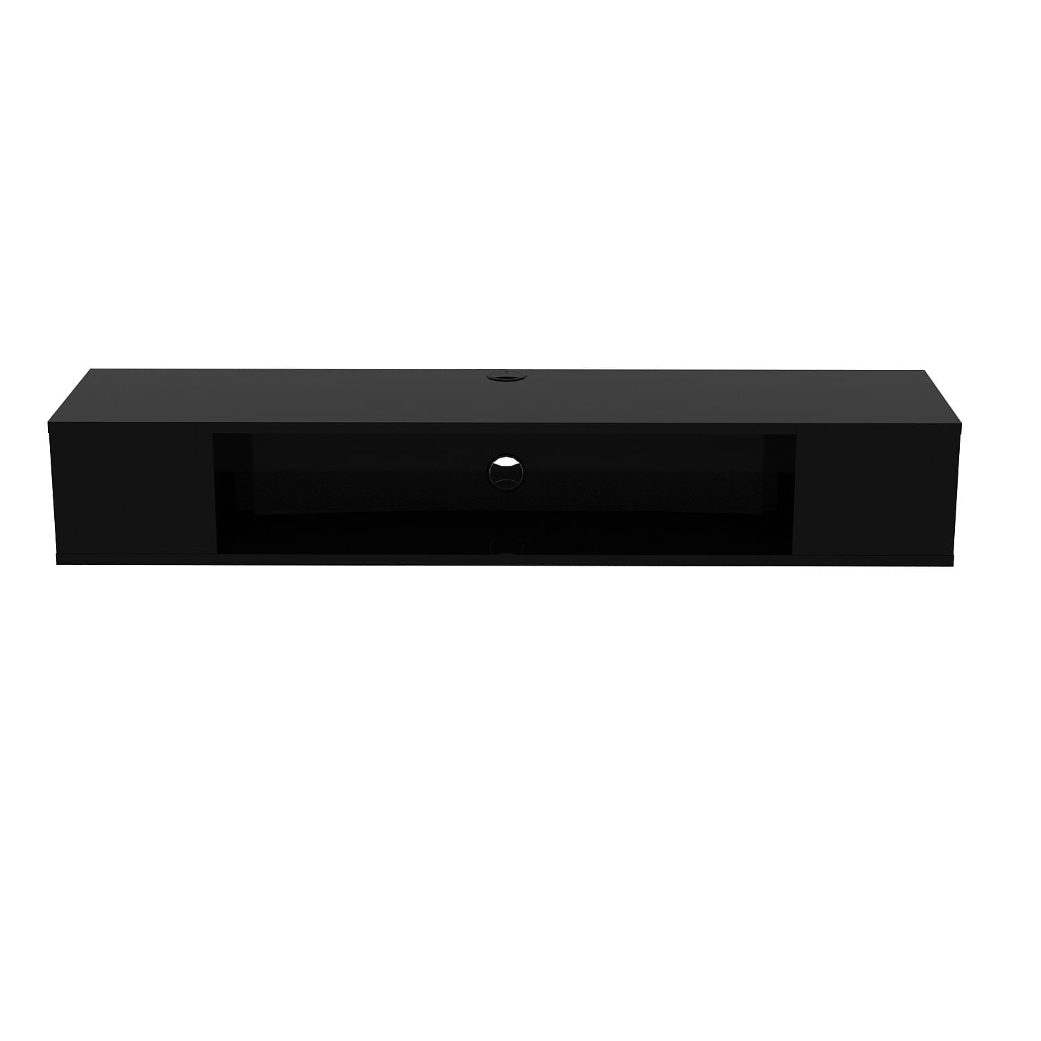 Suport tv, Hanah Home, pal melaminat, negru, 135x35.2x23 cm — imaginea 5