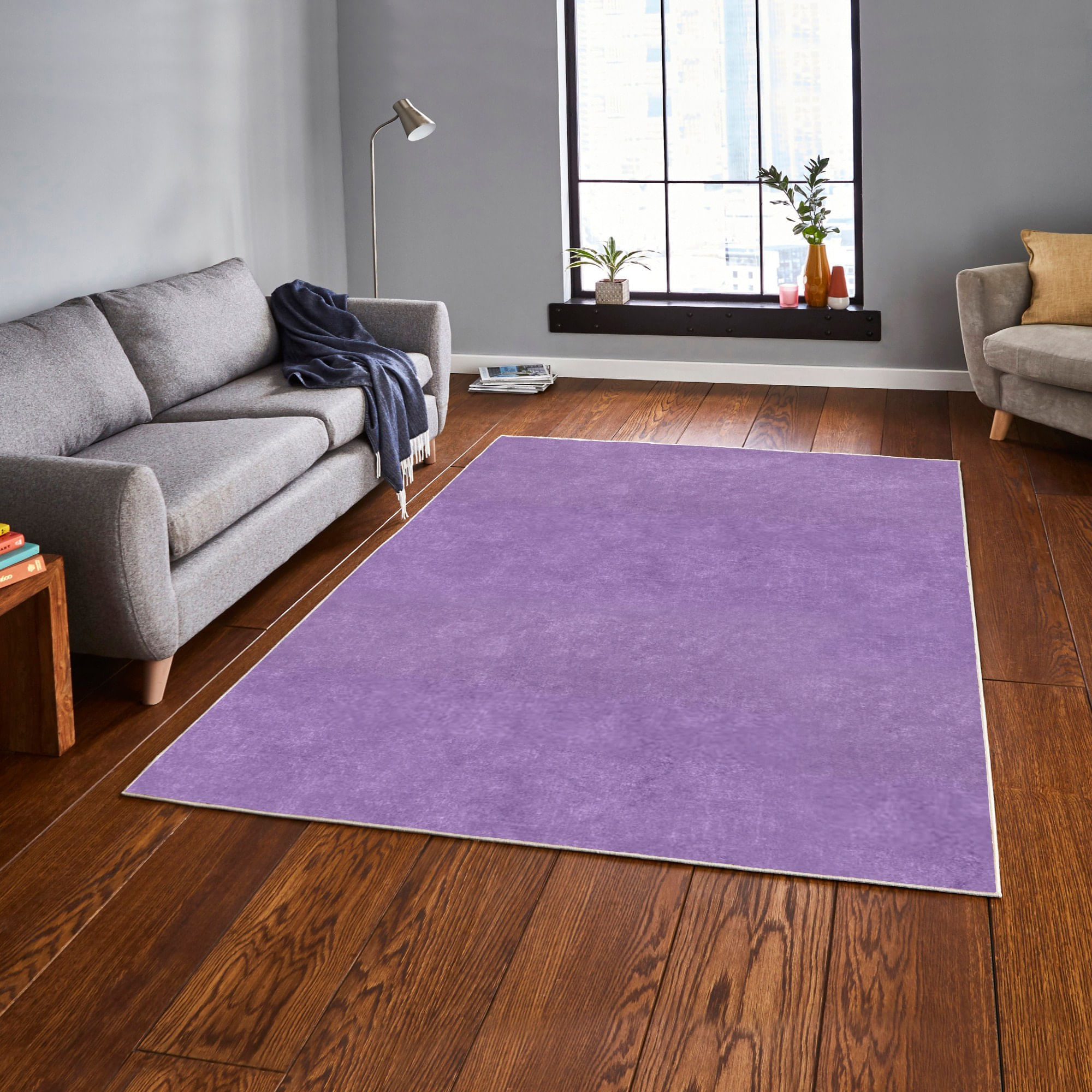 Covor, Conceptum Hypnose, mov, 80x50 cm, 100% poliester, antiderapant