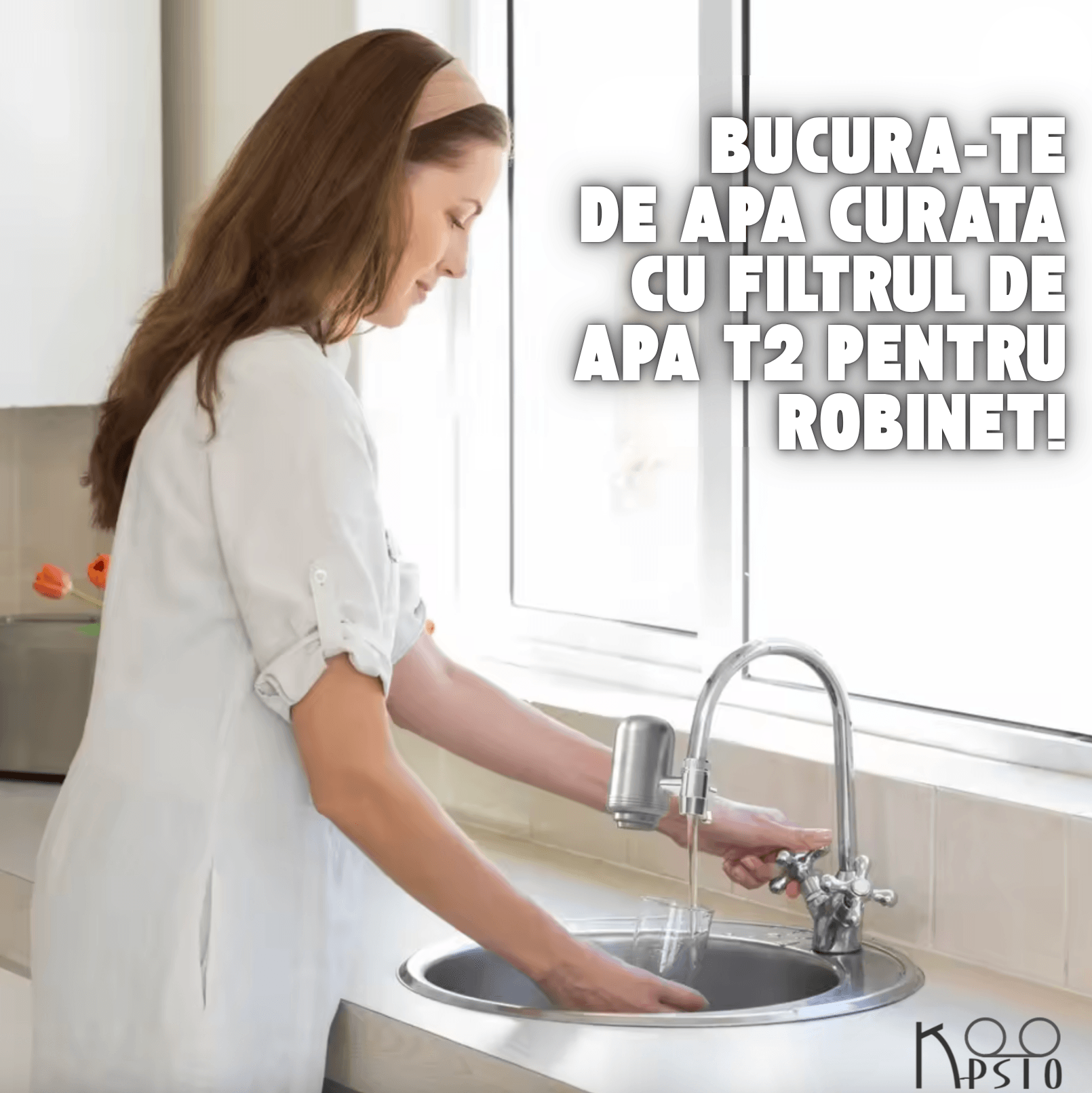 Filtru Apa T2, Montare Directa Pe Baterie, Otel Inoxidabil 304, Filtrare Avansata In 5 Etape, Eliminare Clor, Miros