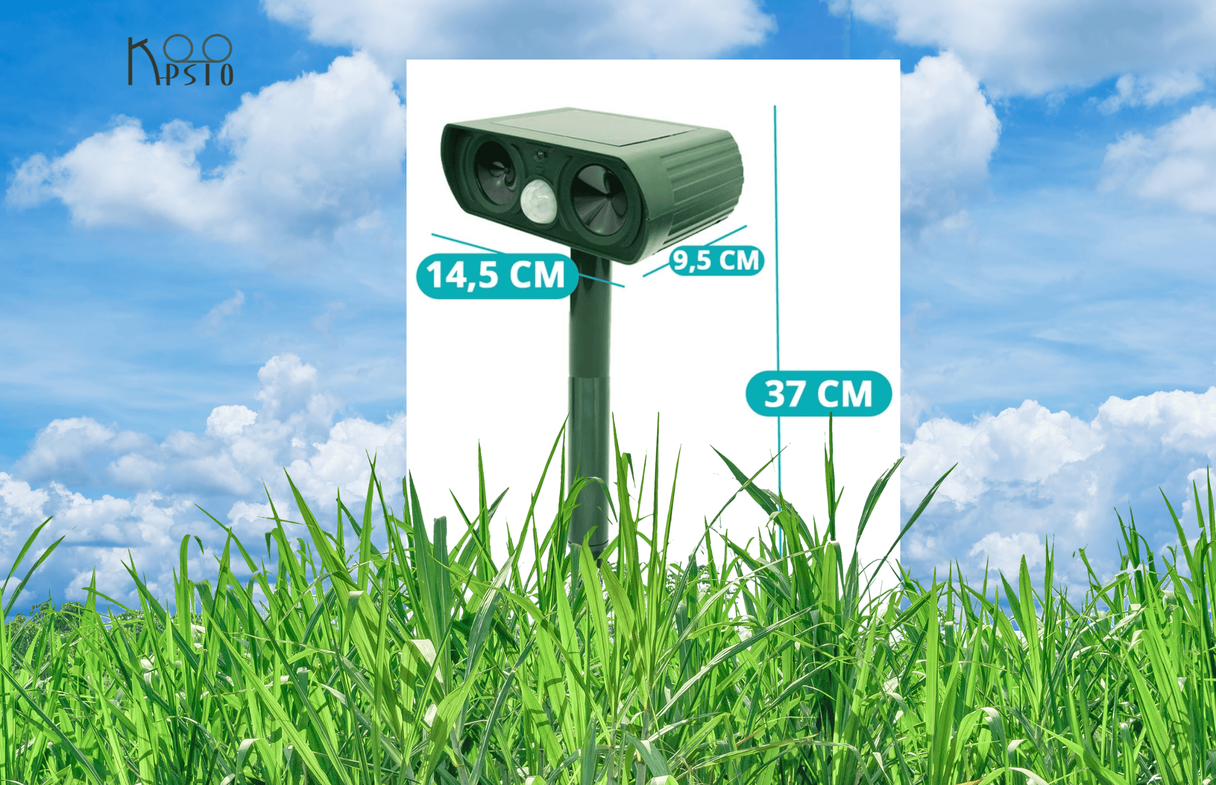 Dispozitiv Solar Repelent Antirozatoare si Alte Animale Cu Incarcare USB Si Panou Solar — imaginea 6