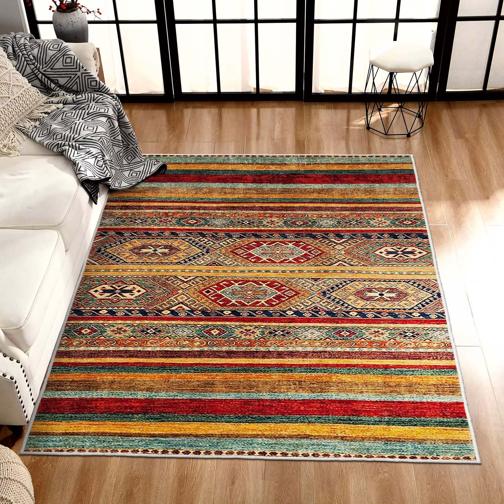 Covor, Conceptum Hypnose, multicolor, 60x100 cm, 100% poliester, antiderapant, 213HFT1873