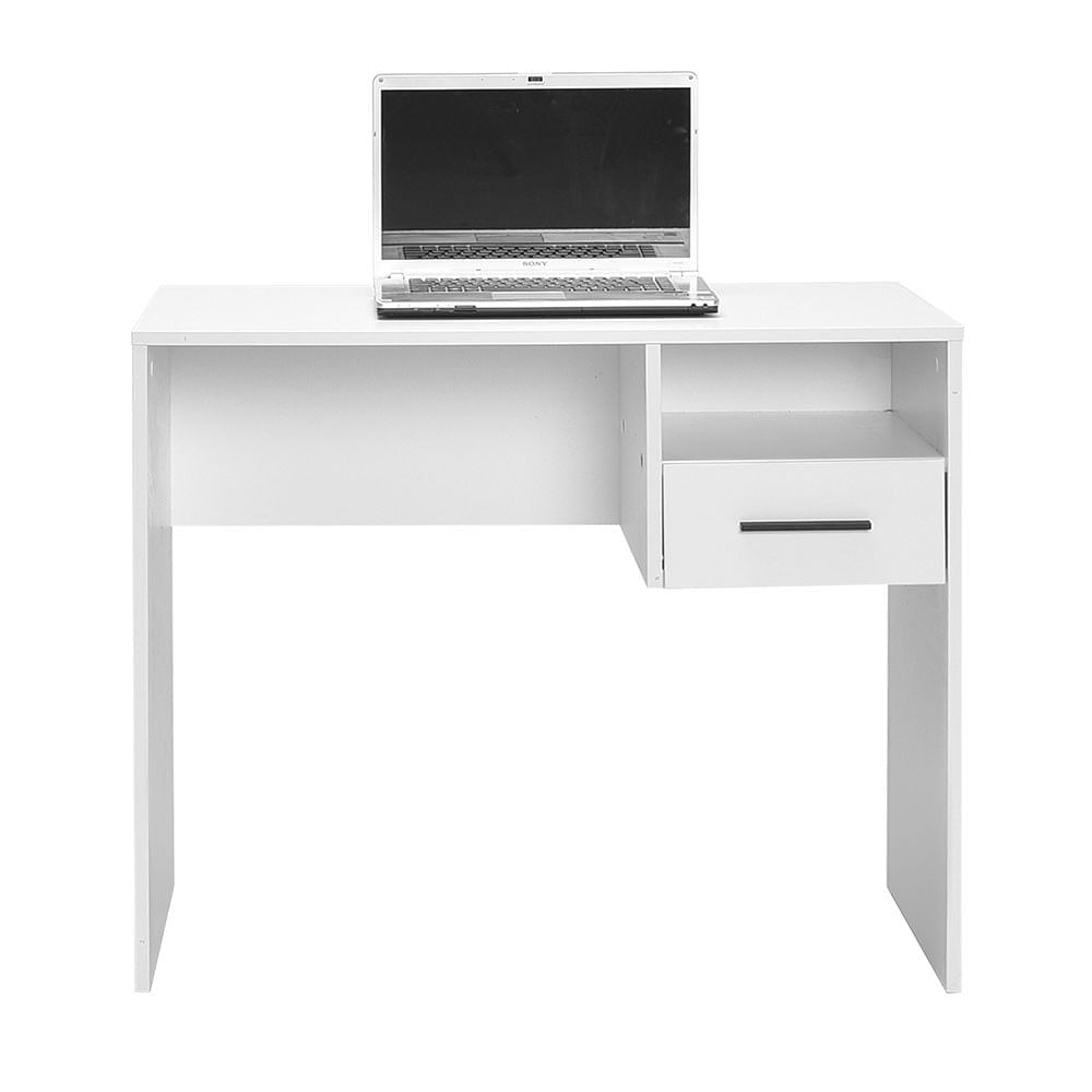 Birou de studiu, Hanah Home, pal melaminat, alb, 90x52x75 cm — imaginea 5