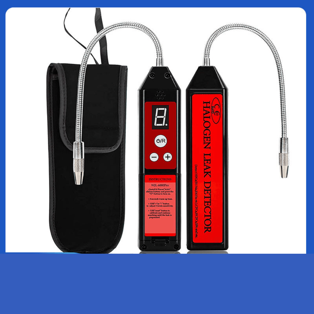 Detector de precizie ridicata a scurgerilor/ pierderilor de freon din sisteme Hvac, Auto etc., cu afisaj LCD, Rosu