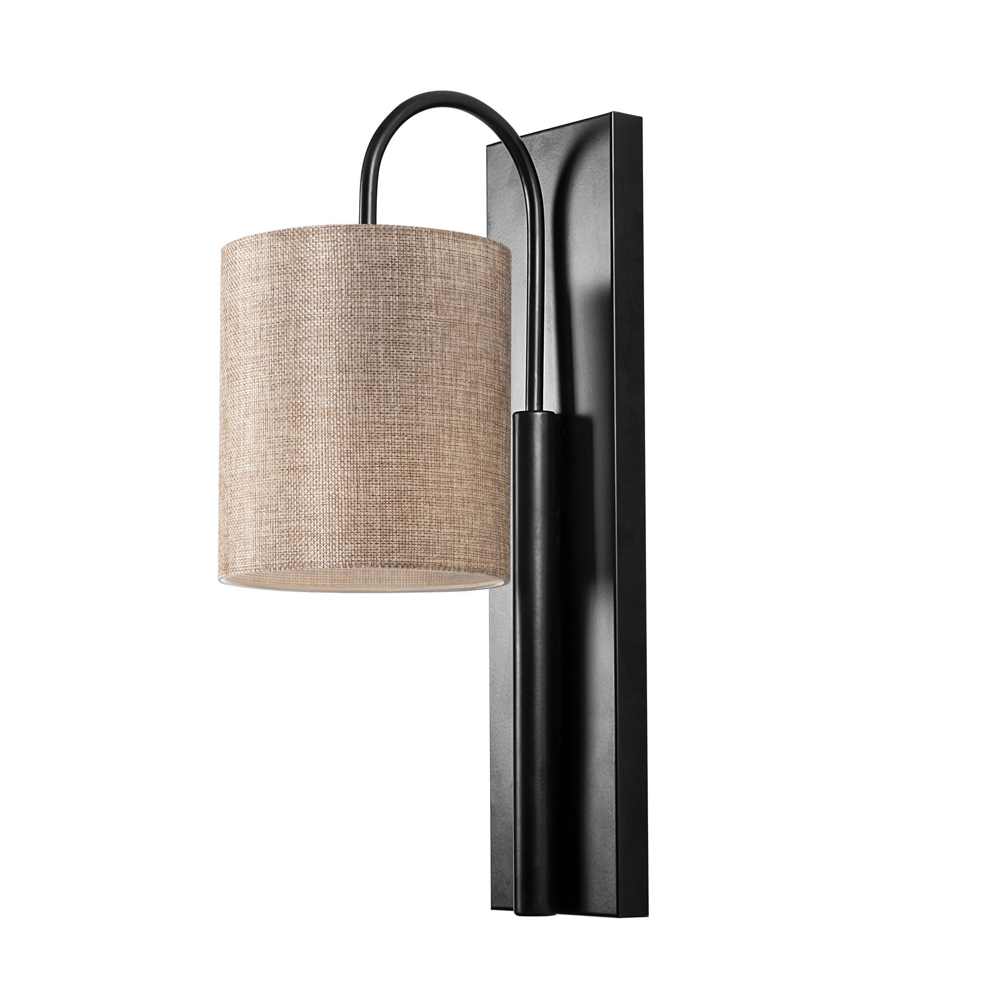 Aplica de perete, Opviq, fier, negru crem, 14x20x42 cm