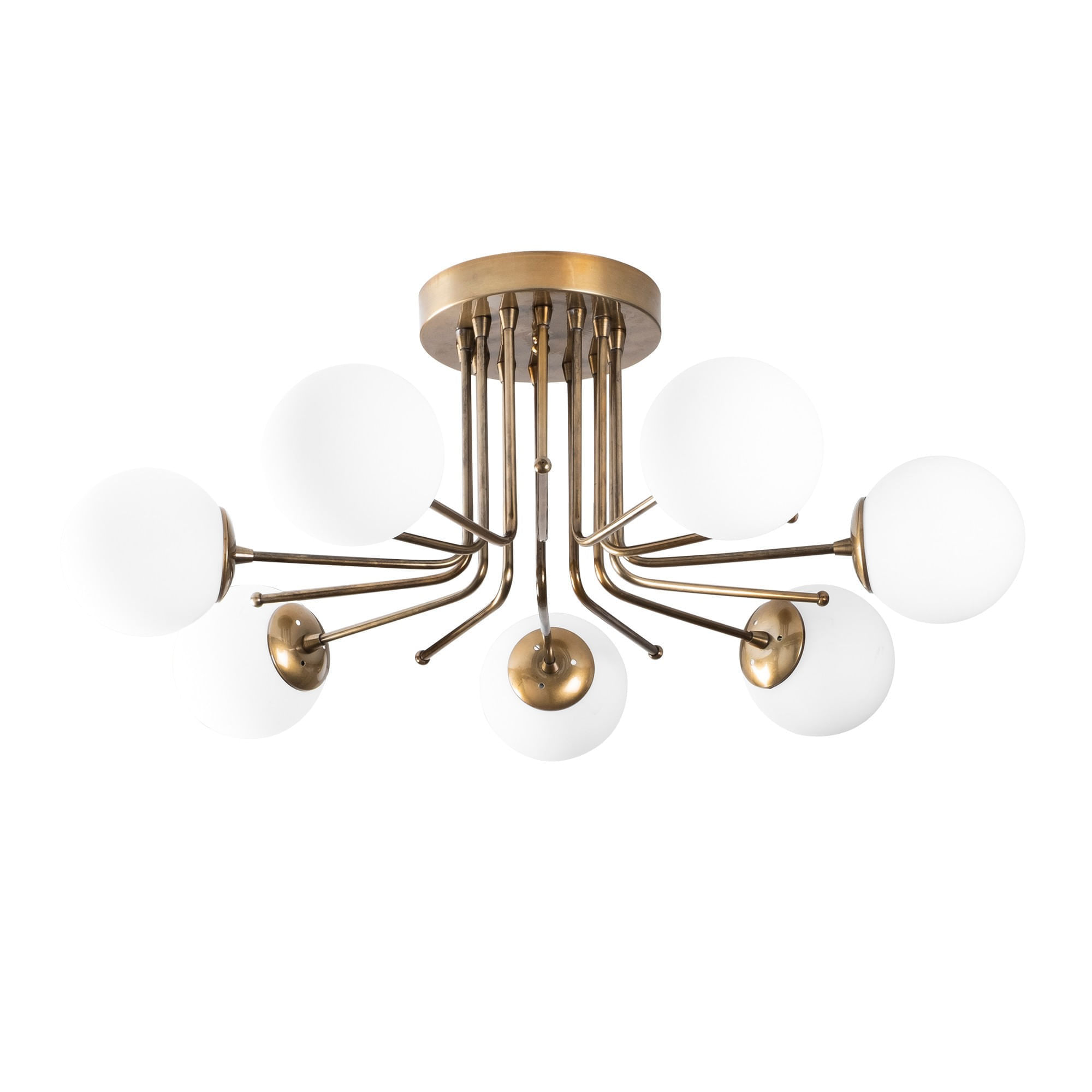 Candelabru, Opviq, fier, auriu alb, 90x90x35 cm