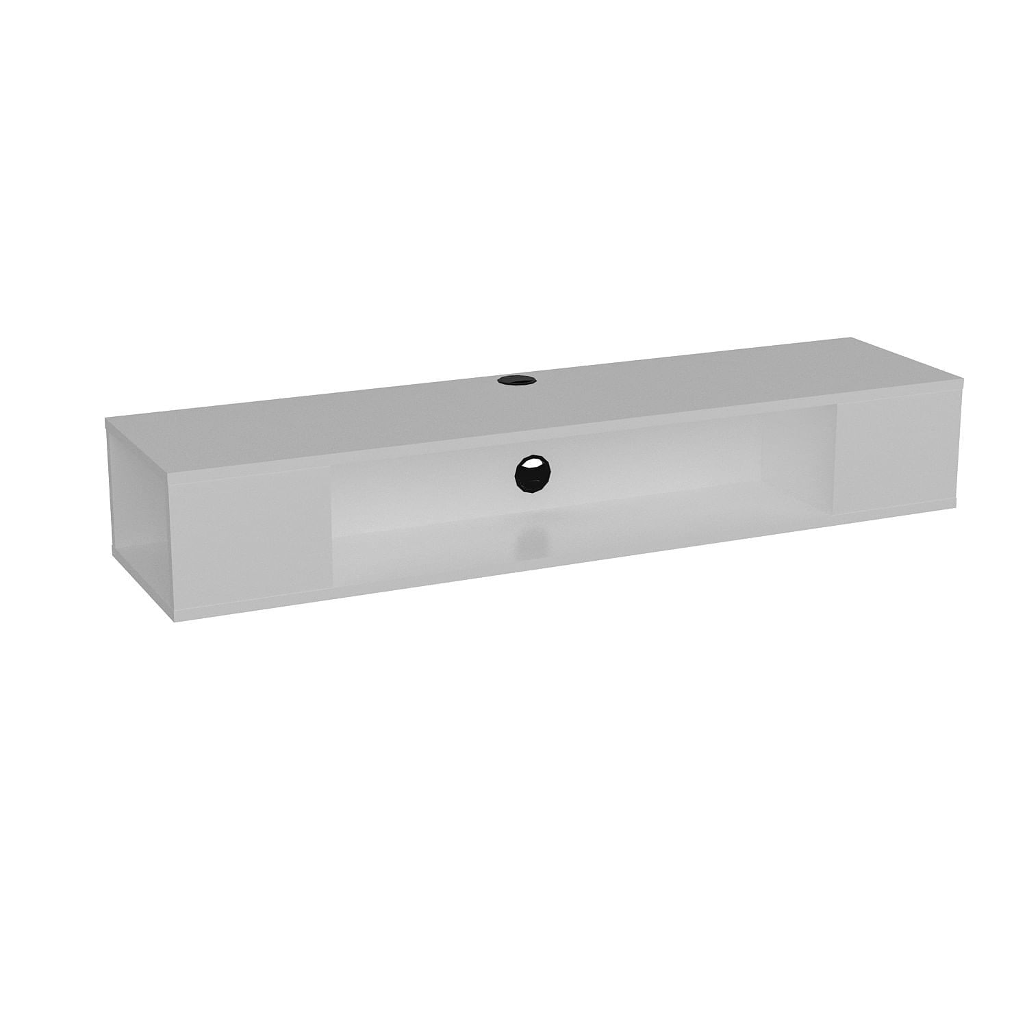 Comoda tv, Hanah Home, pal melaminat, alb, 135x35.2x23 cm
