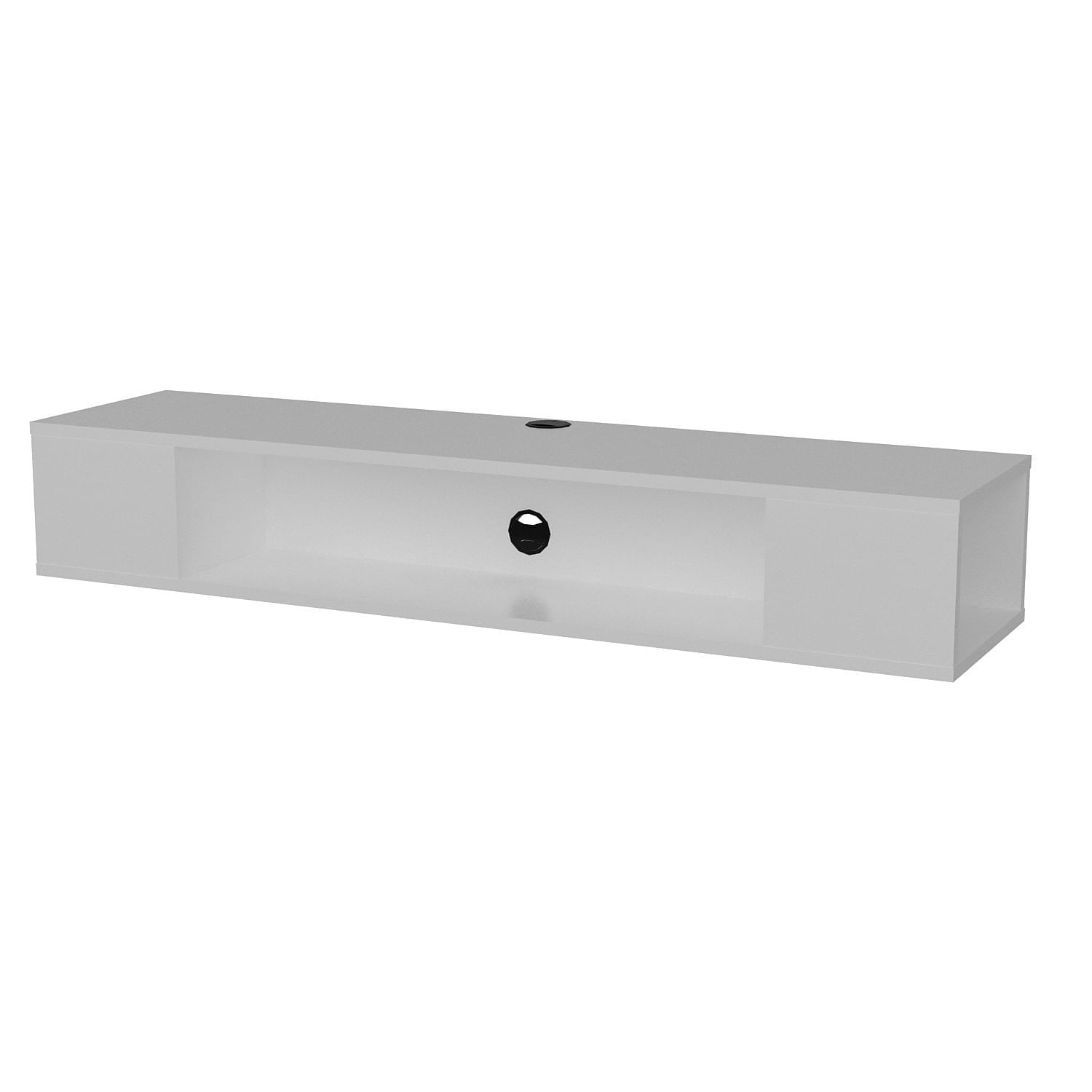 Comoda tv, Hanah Home, pal melaminat, alb, 135x35.2x23 cm — imaginea 3