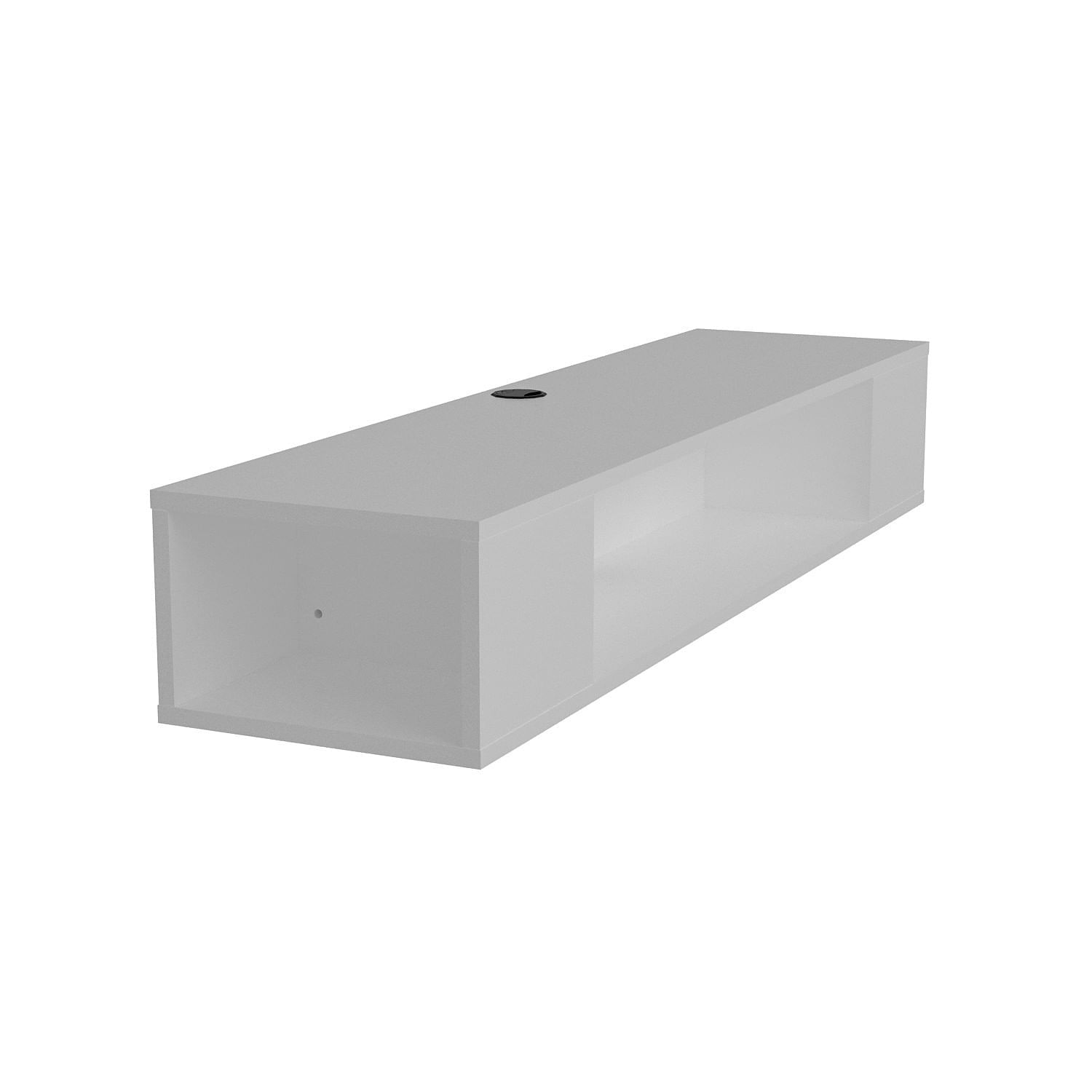 Comoda tv, Hanah Home, pal melaminat, alb, 135x35.2x23 cm — imaginea 4