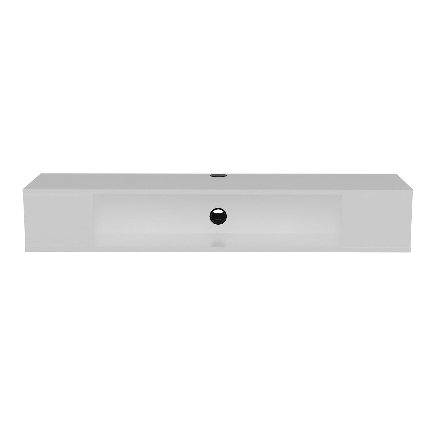 Comoda tv, Hanah Home, pal melaminat, alb, 135x35.2x23 cm — imaginea 5