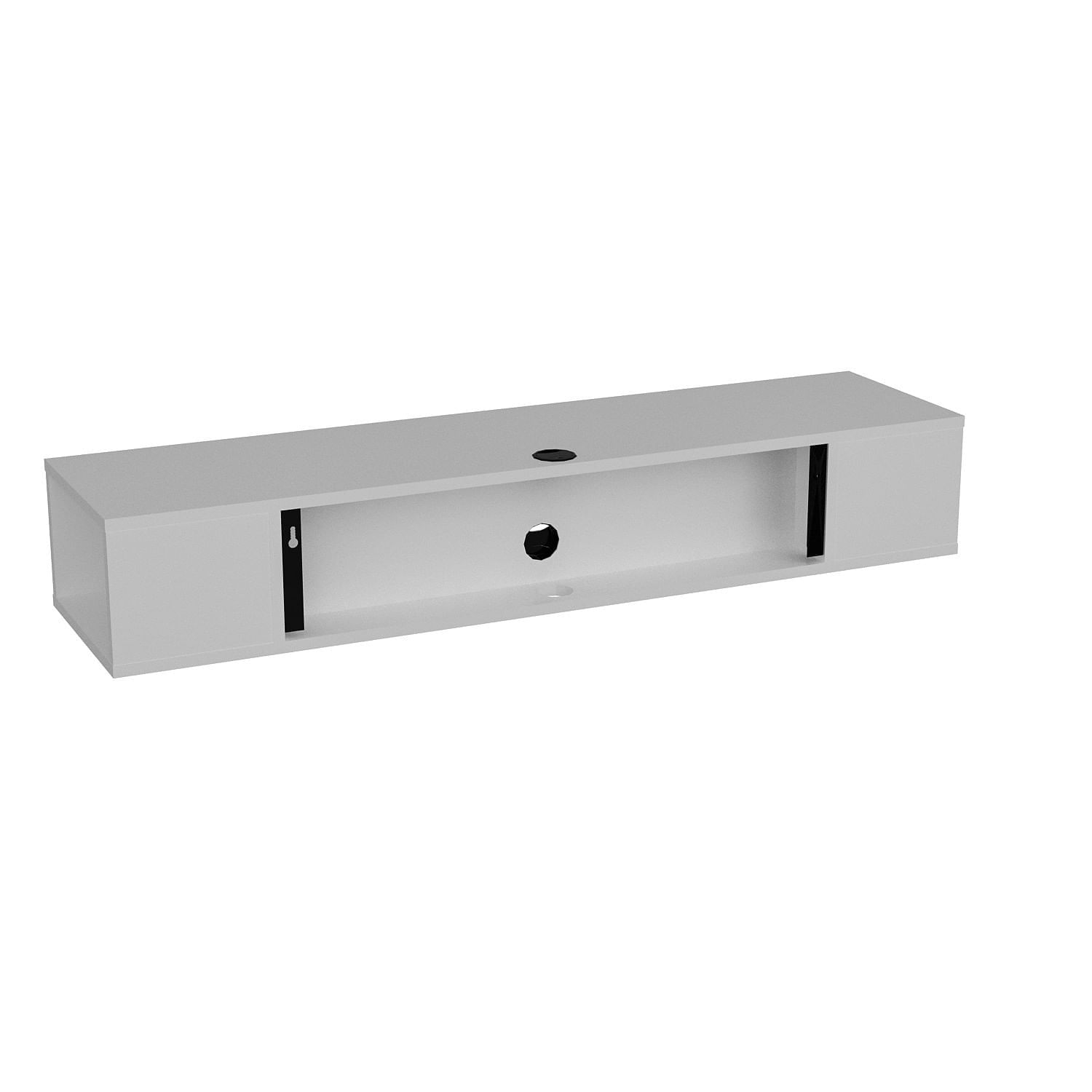 Comoda tv, Hanah Home, pal melaminat, alb, 135x35.2x23 cm — imaginea 6