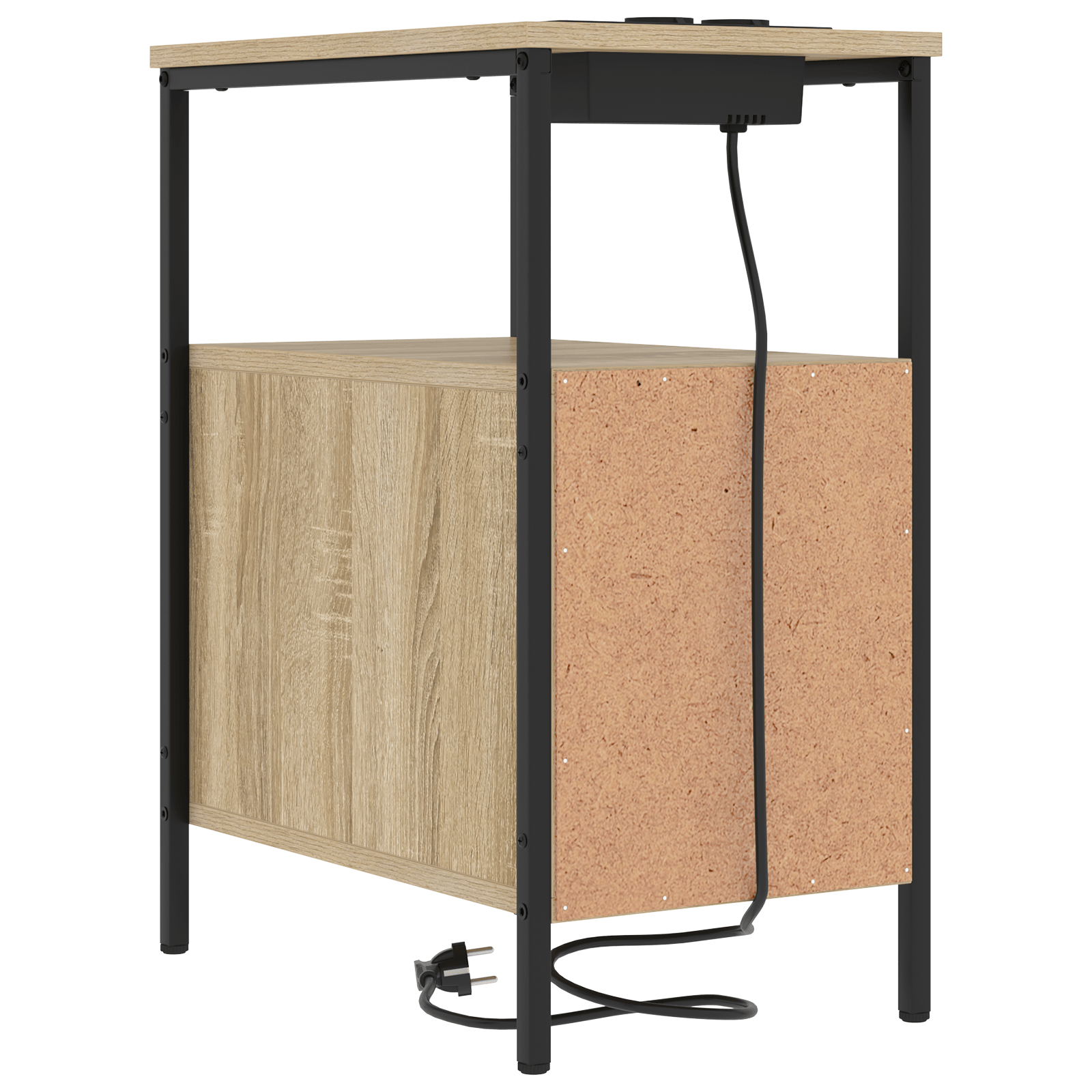 Noptiere 2 pcs Stejar sonoma 30 x 48 x 61 cm Lemn compozit — imaginea 9
