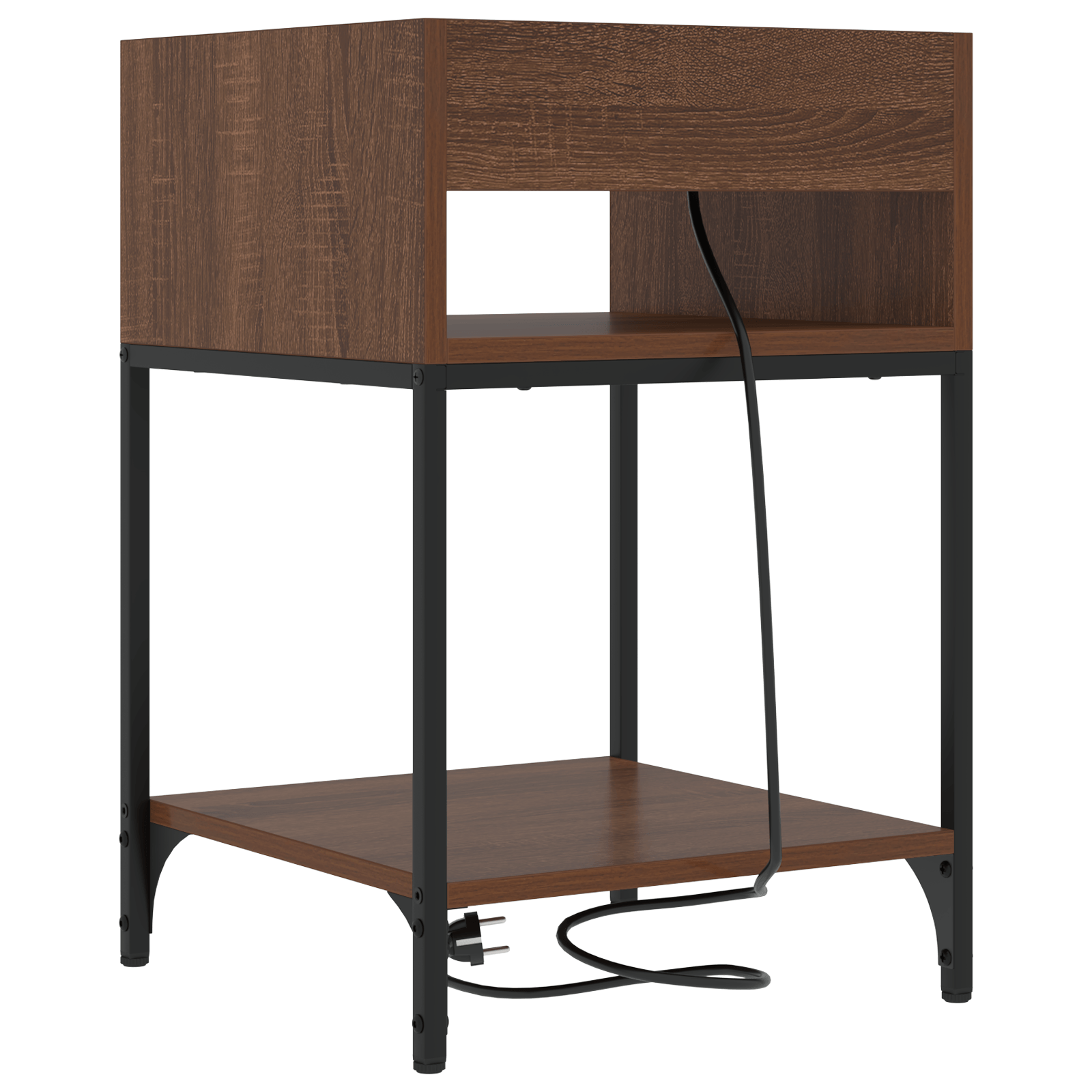 Noptiere 2 pcs Stejar brun 40 x 40 x 61 cm Lemn compozit — imaginea 8