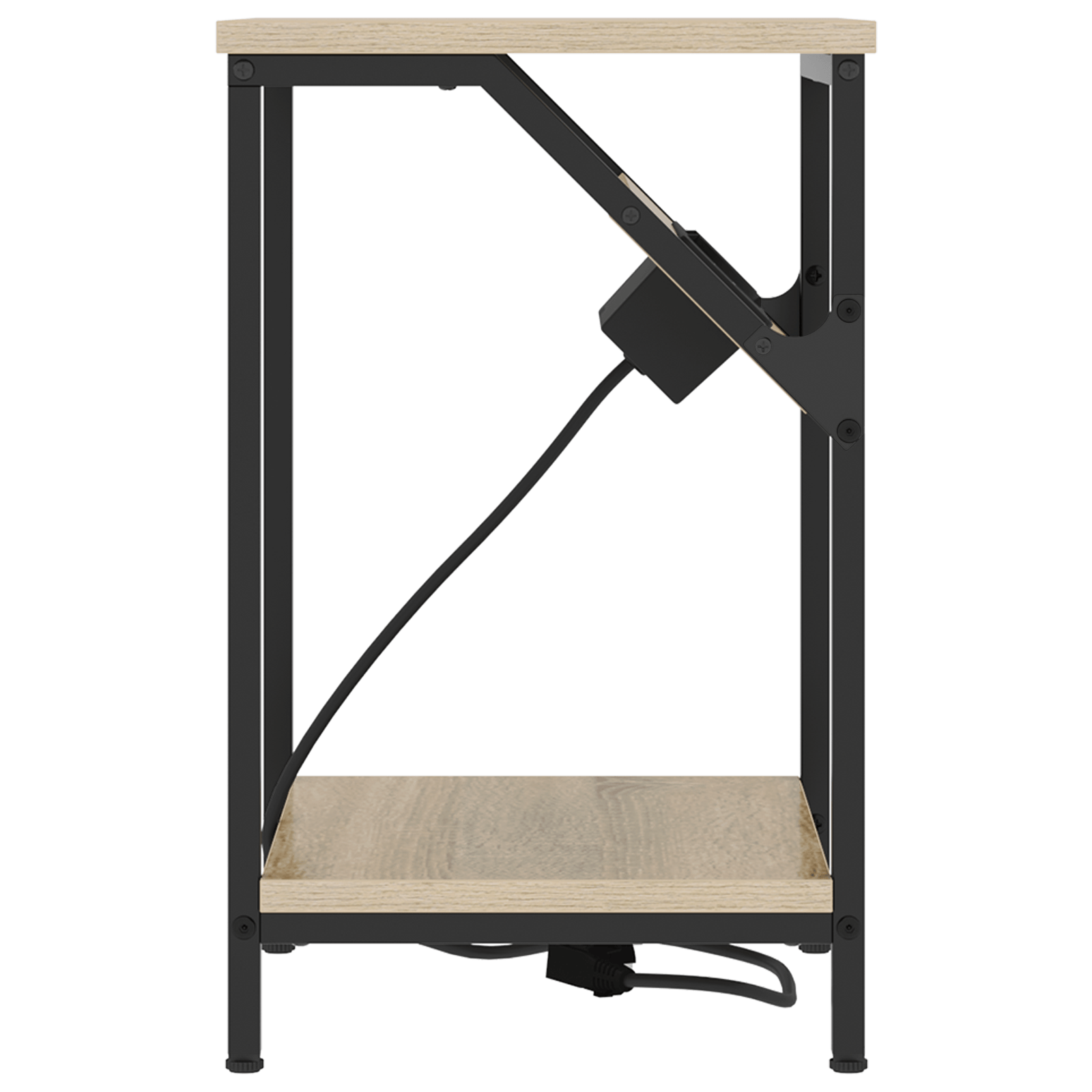 Noptiere 2 pcs Stejar sonoma 38 x 30 x 48 cm Lemn compozit — imaginea 7