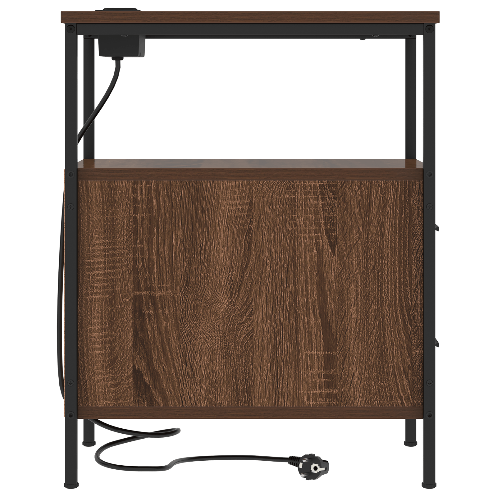 Noptiere 2 pcs Stejar brun 30 x 48 x 61 cm Lemn compozit — imaginea 8
