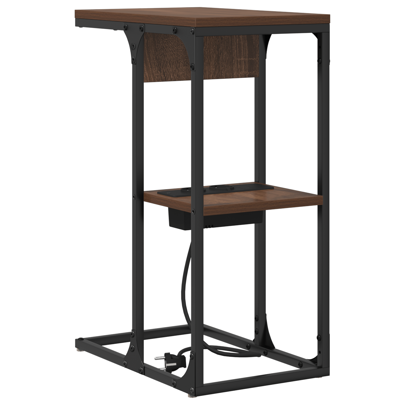 Noptiera Stejar 41.5 x 26 x 60.5 cm Lemn compozit — imaginea 2