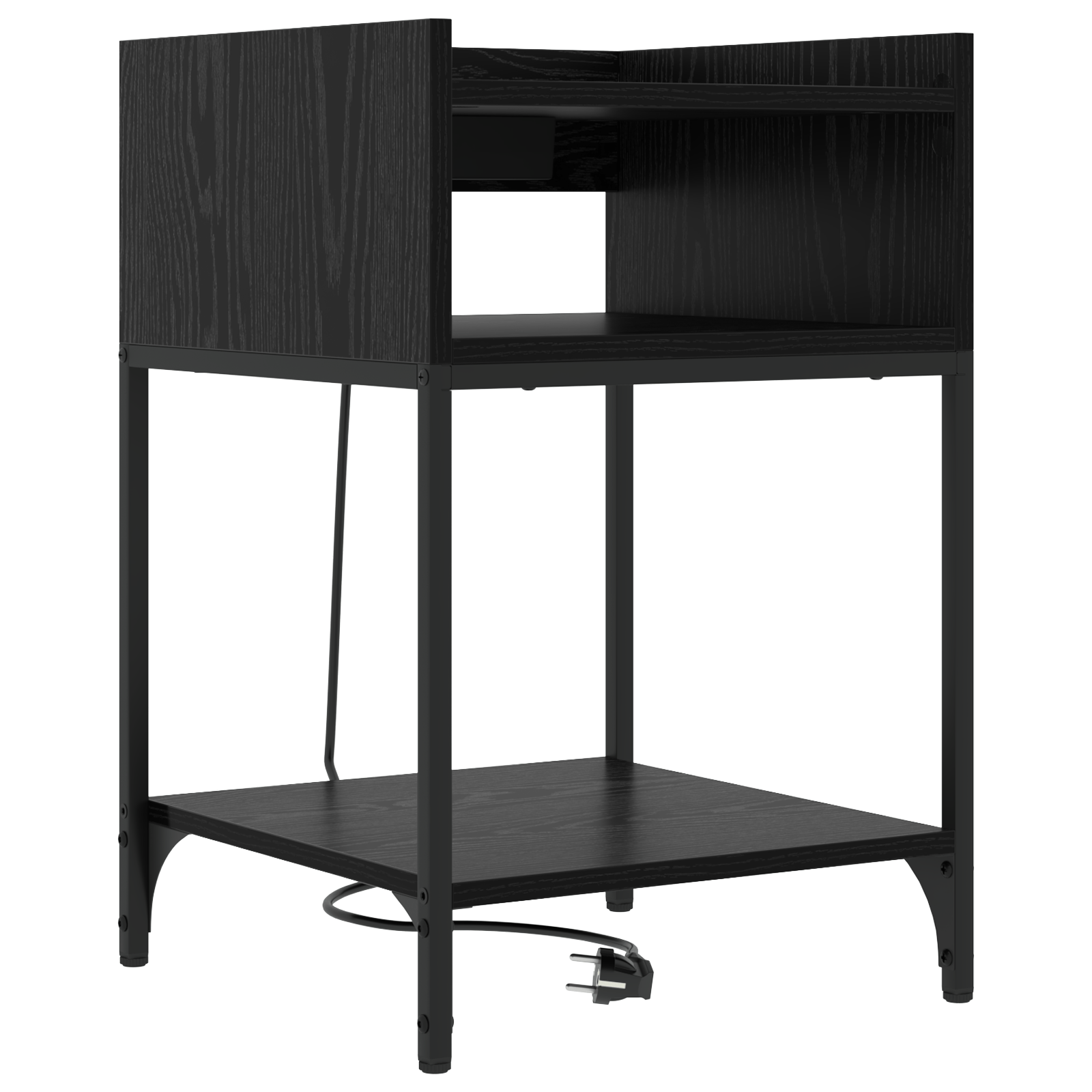Noptiere 2 pcs Stejar negru 40 x 40 x 61 cm Lemn compozit — imaginea 5
