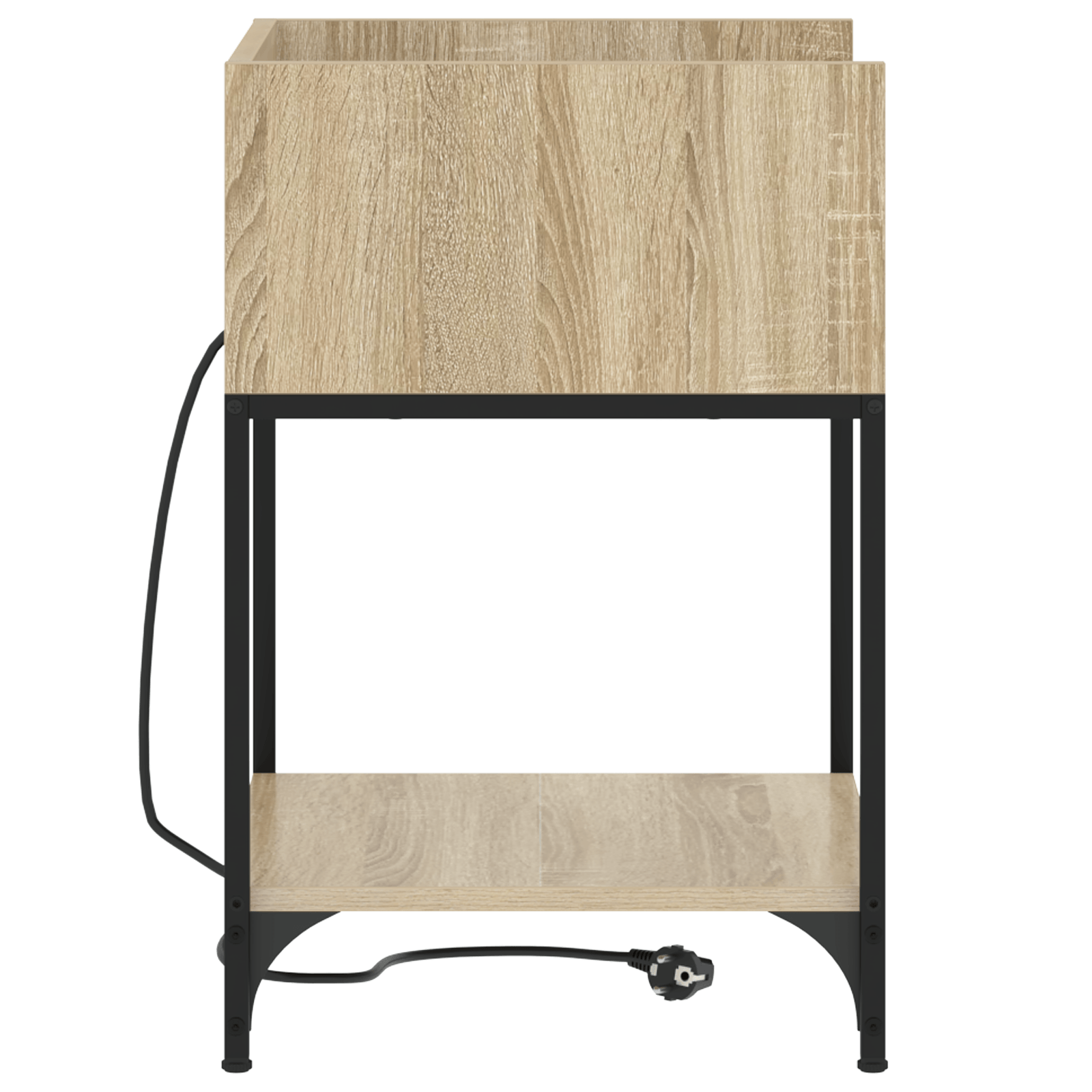 Noptiere 2 pcs Stejar sonoma 40 x 40 x 61 cm Lemn compozit — imaginea 7