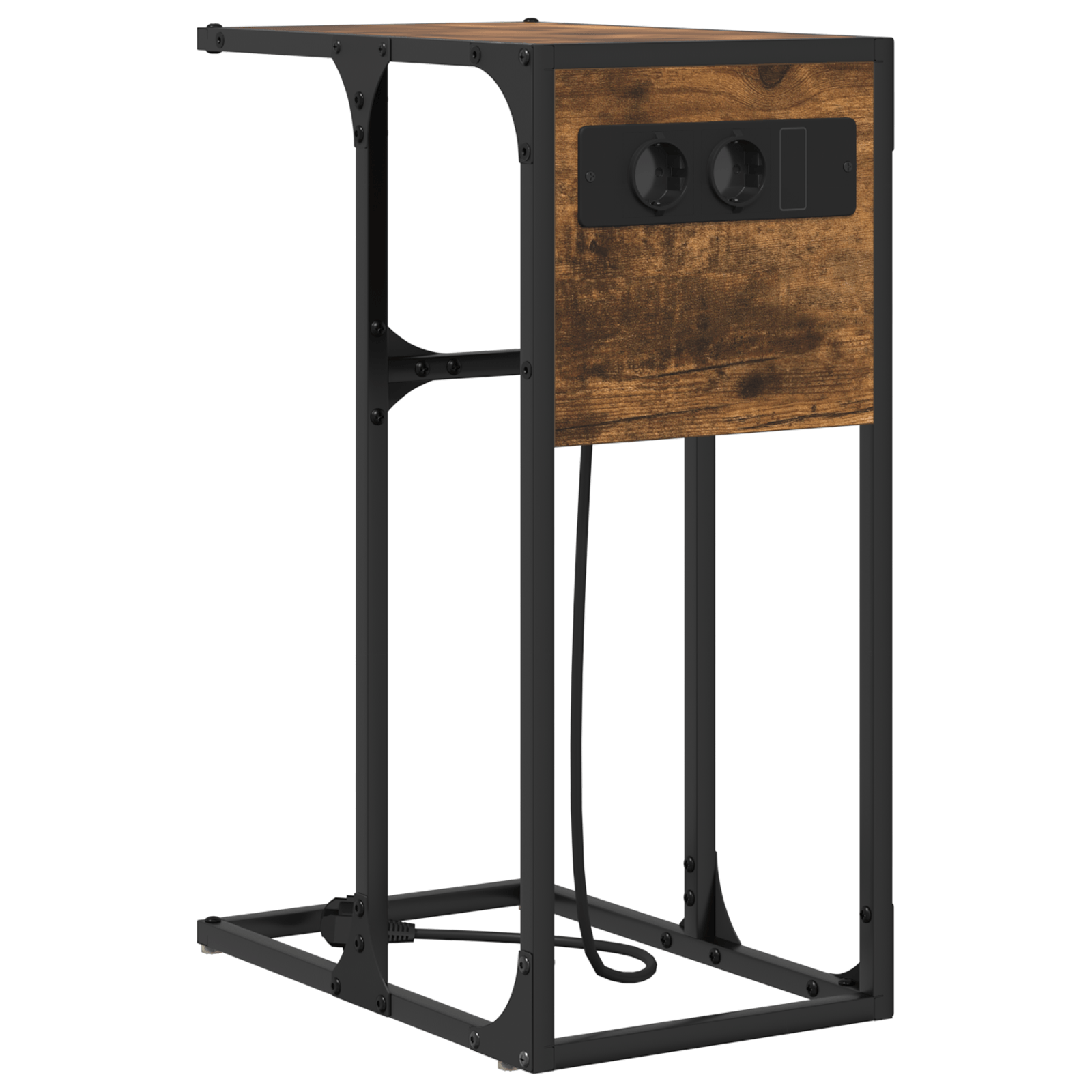 Noptiera Stejar afumat 41.5 x 26 x 60.5 cm Lemn compozit — imaginea 2