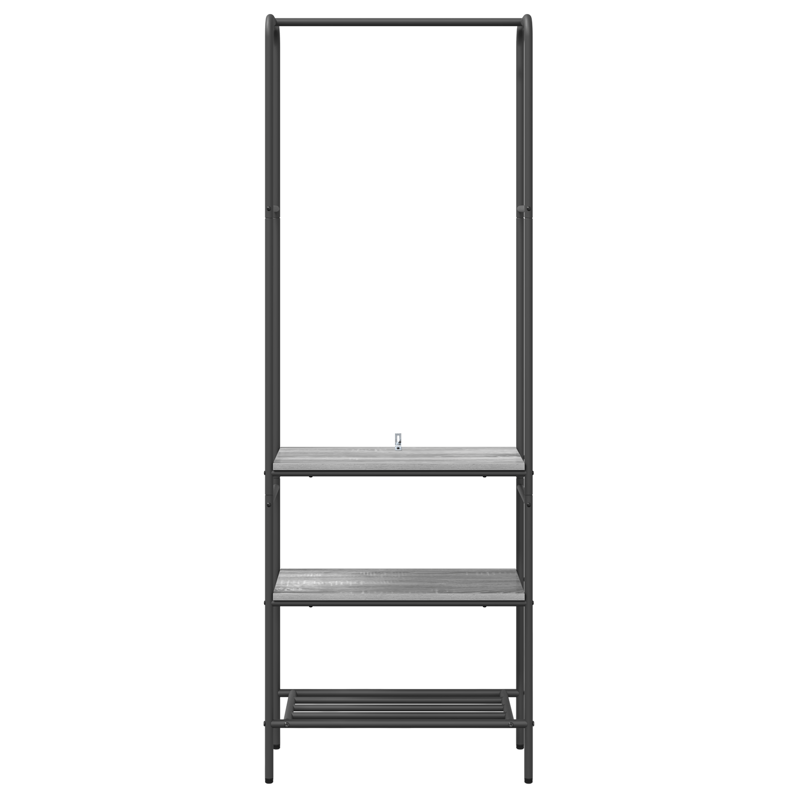 Suport pentru haine cu rafturi sonoma gri 60 x 30 x 171 cm — imaginea 5