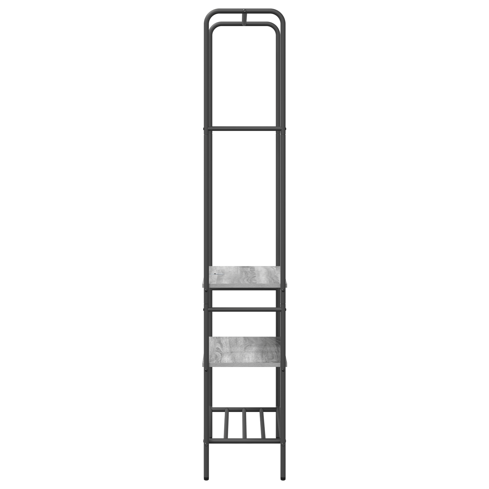 Suport pentru haine cu rafturi sonoma gri 60 x 30 x 171 cm — imaginea 6