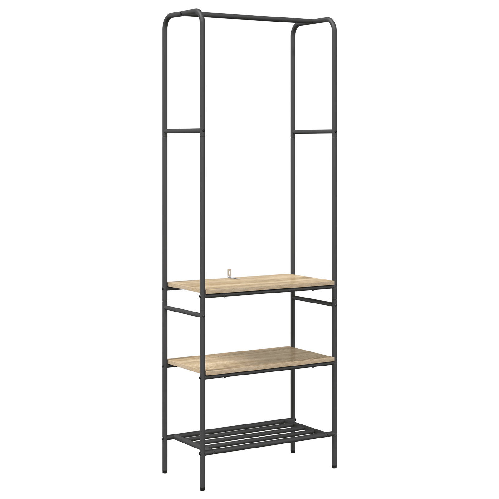 Suport pentru haine cu rafturi Stejar sonoma 60 x 30 x 171 cm — imaginea 2