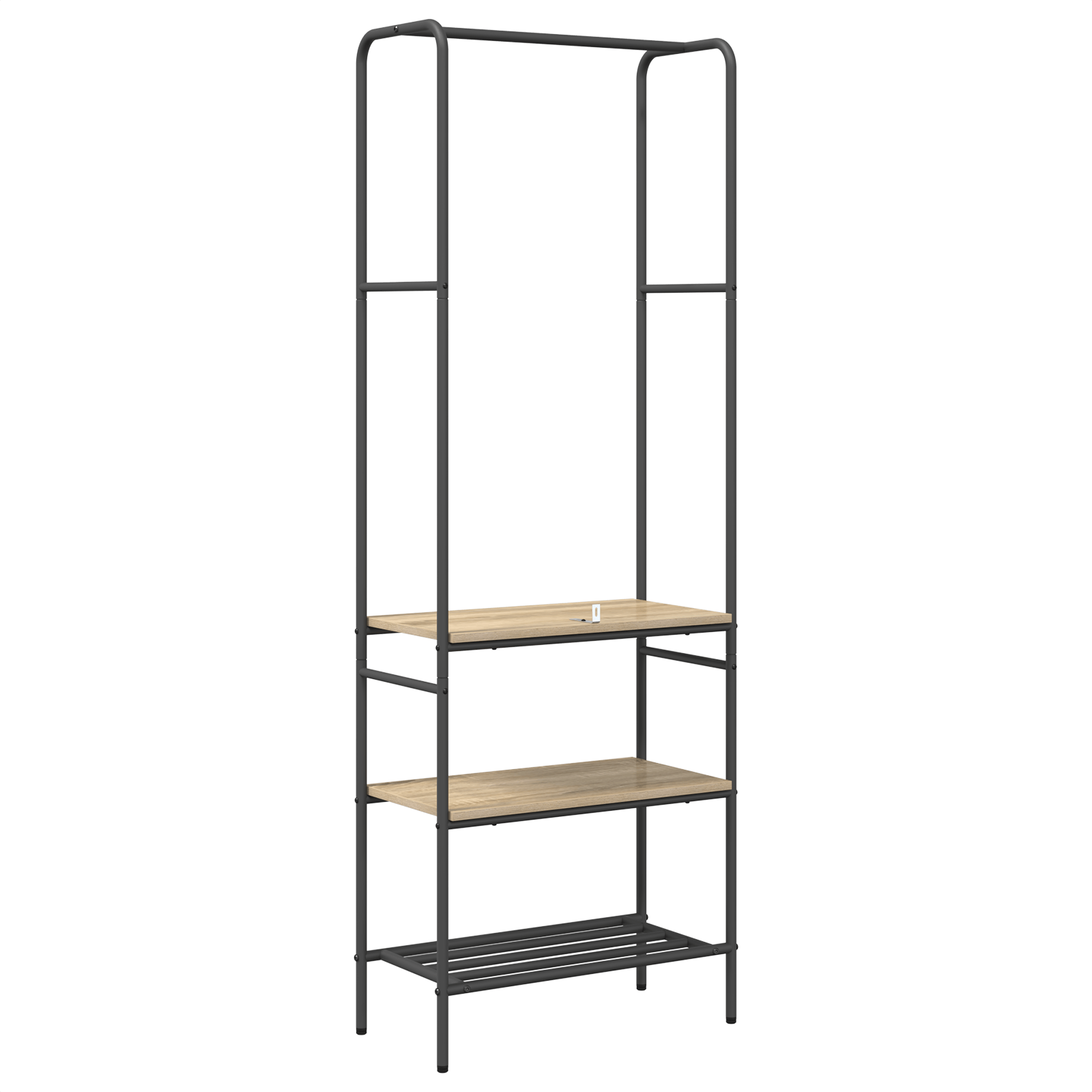 Suport pentru haine cu rafturi Stejar sonoma 60 x 30 x 171 cm — imaginea 7
