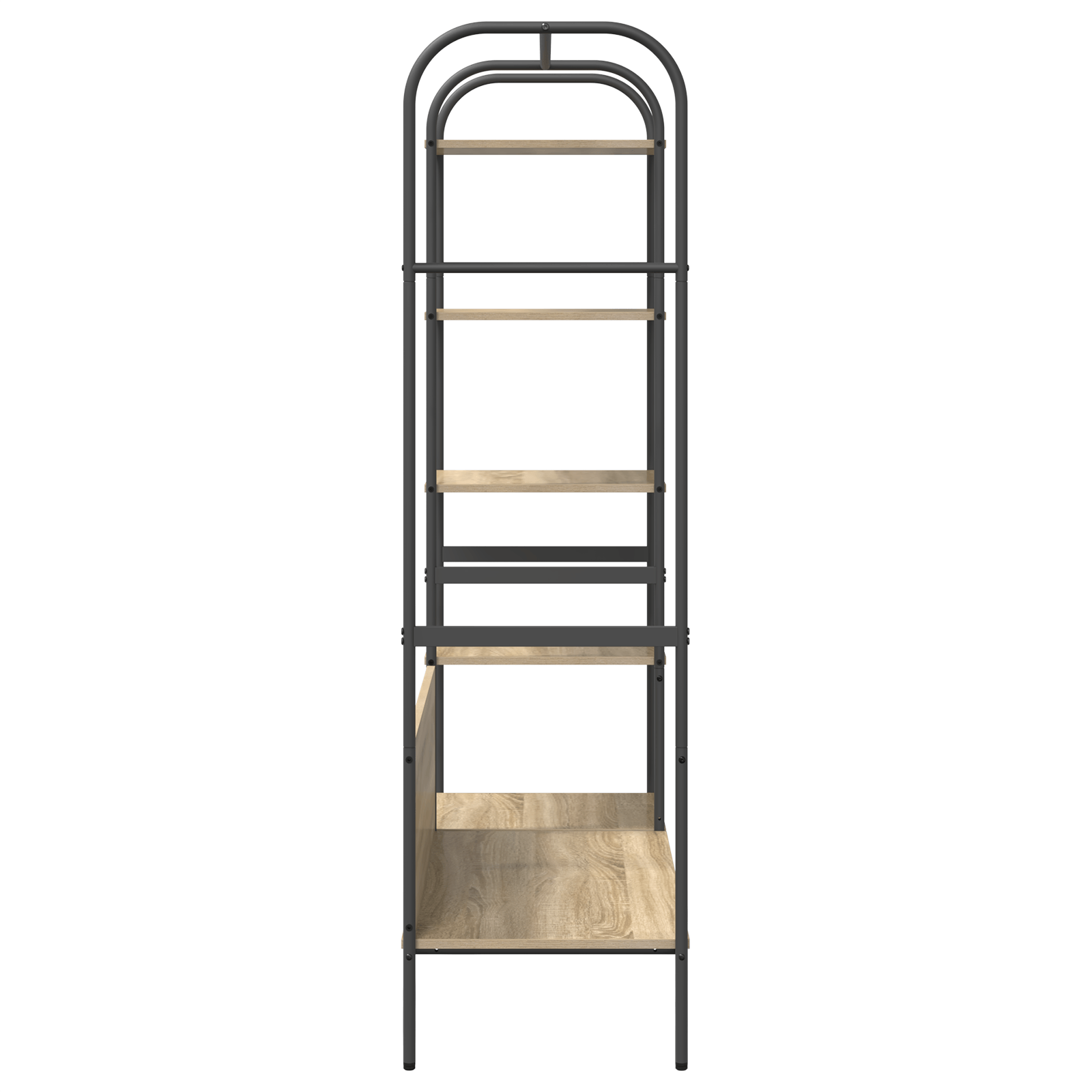 Umeras pentru haine cu rafturi Stejar Sonoma 120x44x160 cm Lemn prelucrat — imaginea 6