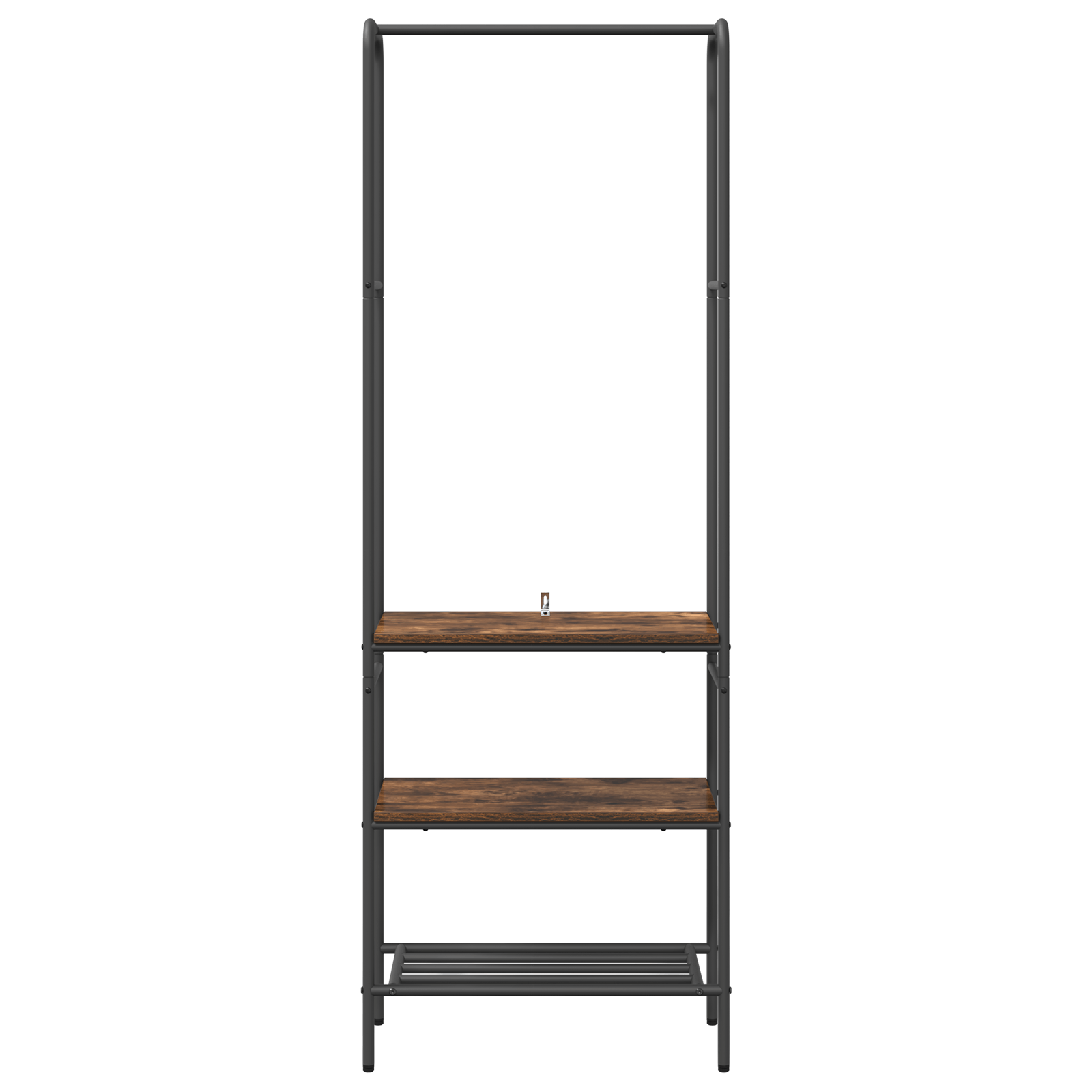 Suport pentru haine cu rafturi Stejar afumat 60 x 30 x 171 cm — imaginea 5