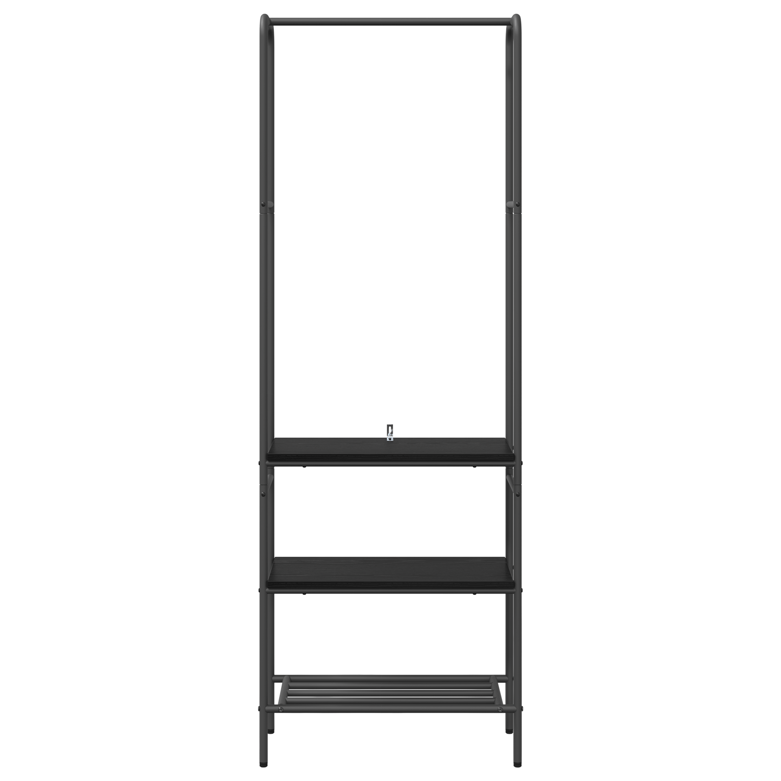 Suport pentru haine cu rafturi Stejar negru 60 x 30 x 171 cm — imaginea 5
