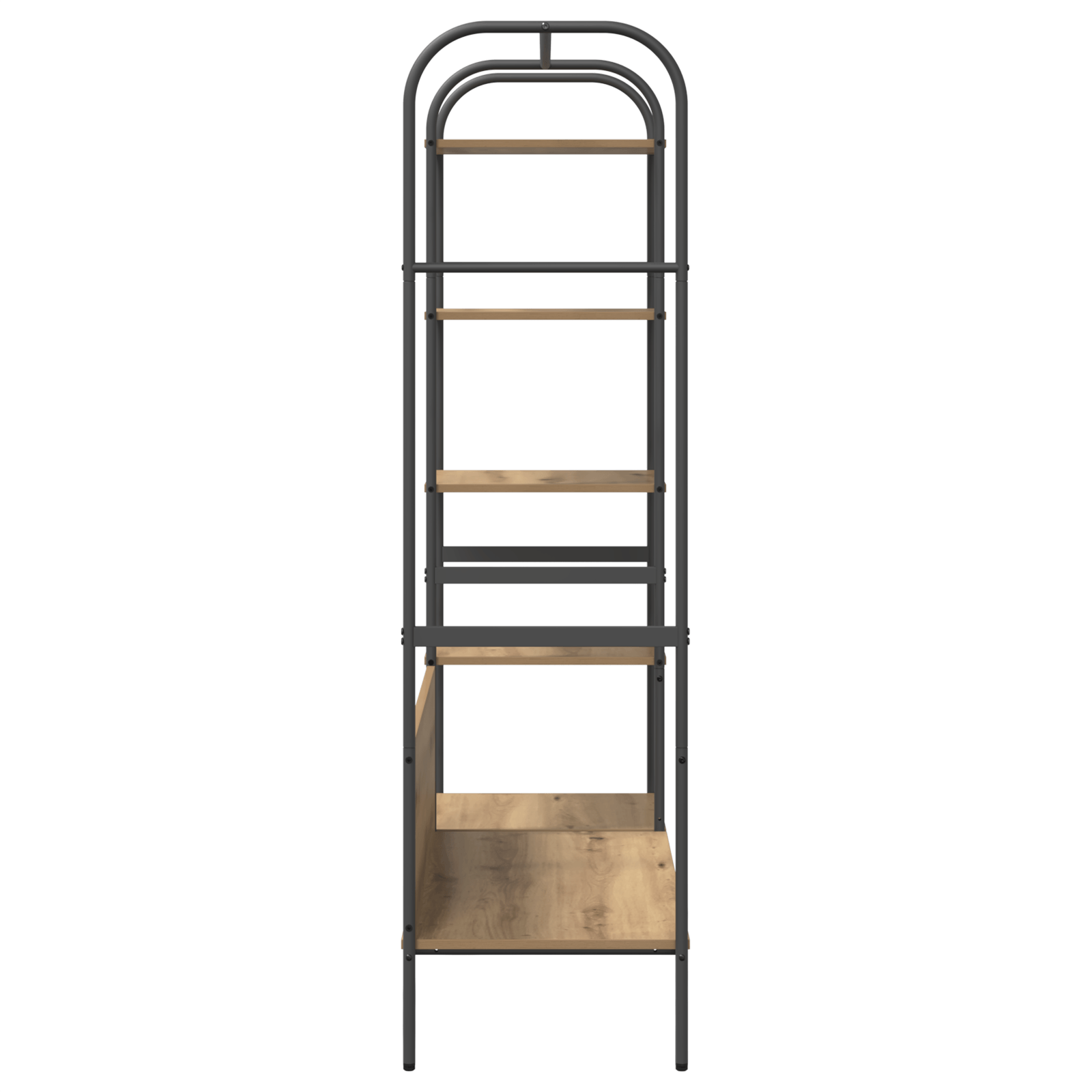Uscator de haine cu rafturi Stejar 120x44x160 cm Lemn stratificat — imaginea 6