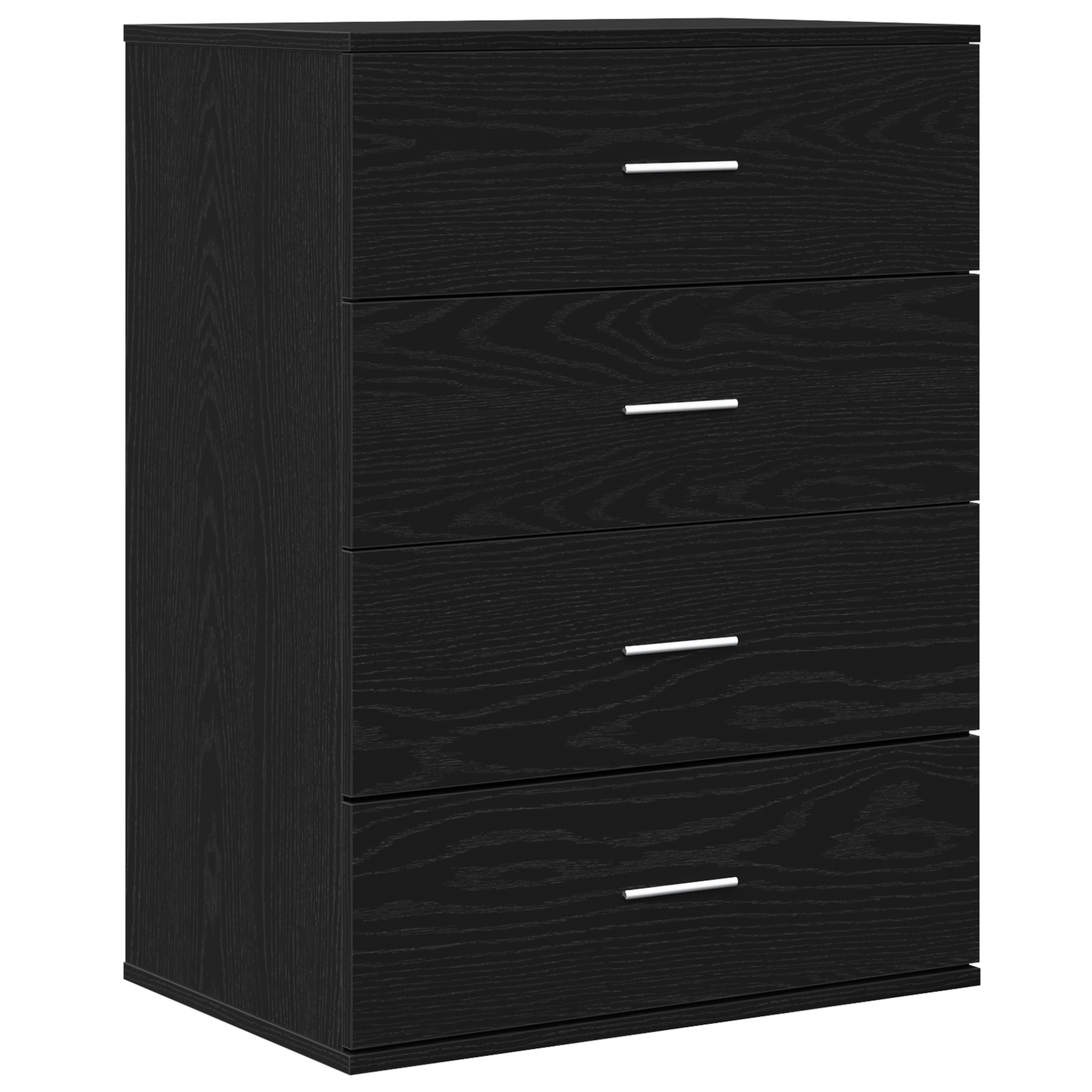 Bufet cu sertar cu depozitare Stejar negru 60 x 39 x 80 cm Lemn compozit — imaginea 2